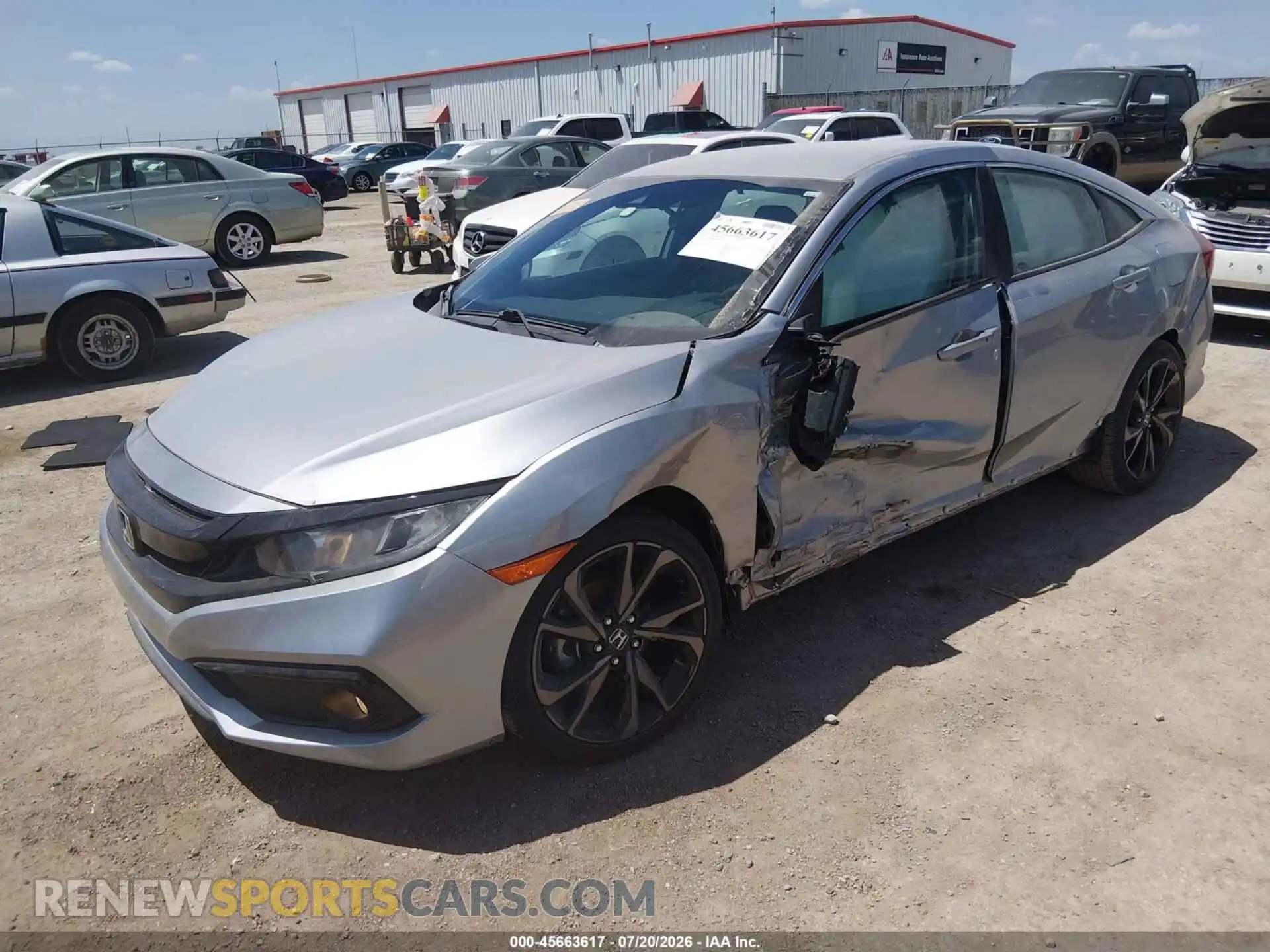 2 Photograph of a damaged car 19XFC2F85ME000986 HONDA CIVIC 2021