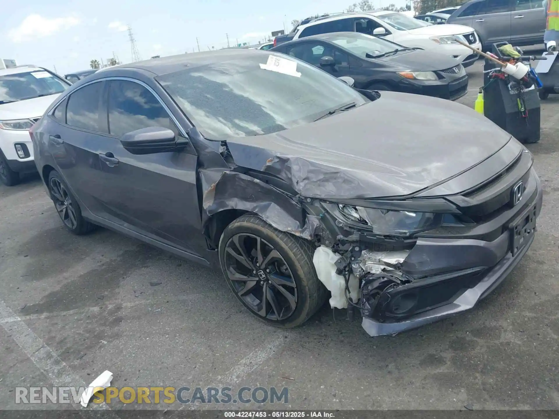 1 Photograph of a damaged car 19XFC2F86ME003377 HONDA CIVIC 2021