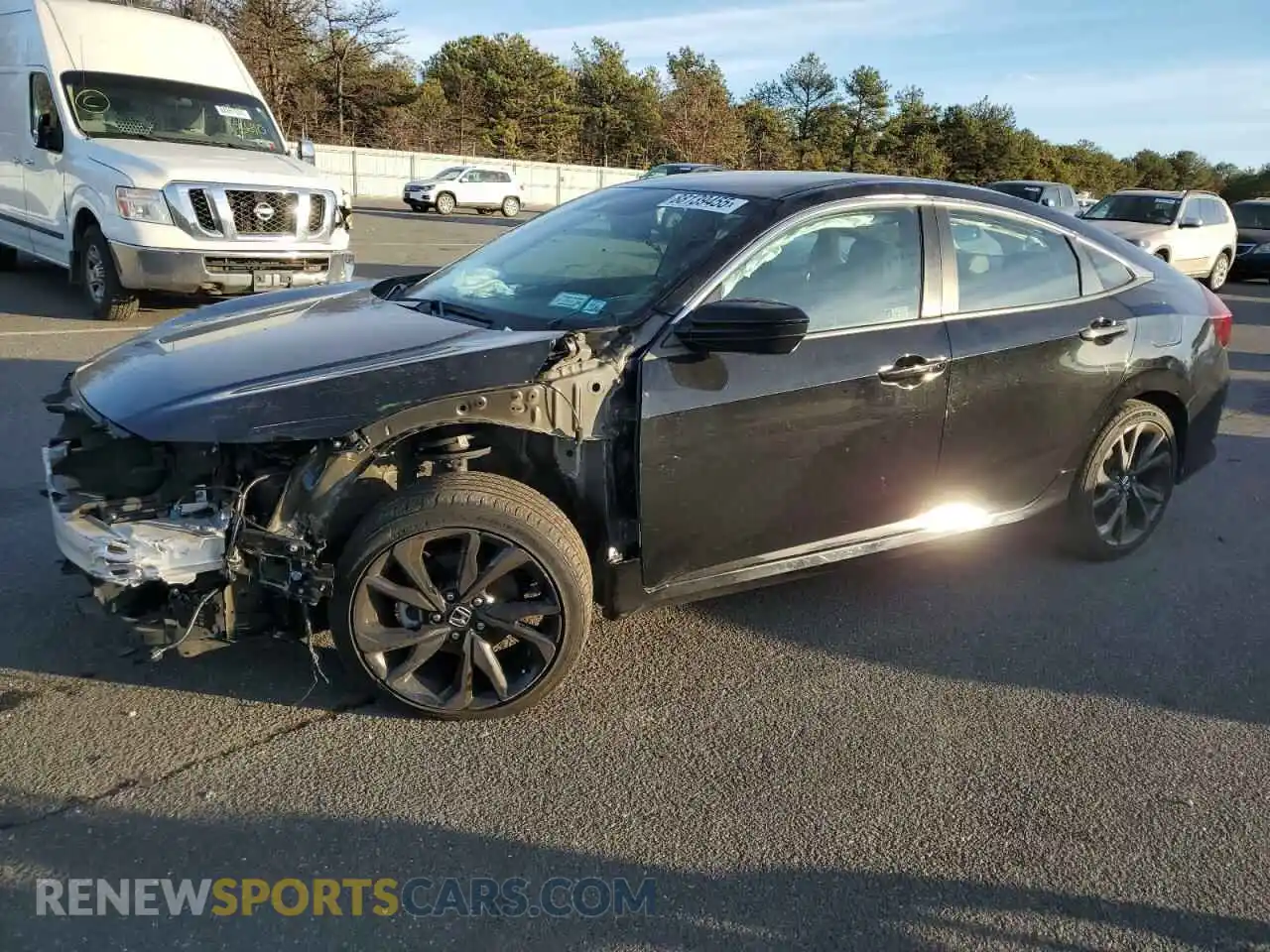 1 Photograph of a damaged car 19XFC2F86ME200503 HONDA CIVIC 2021