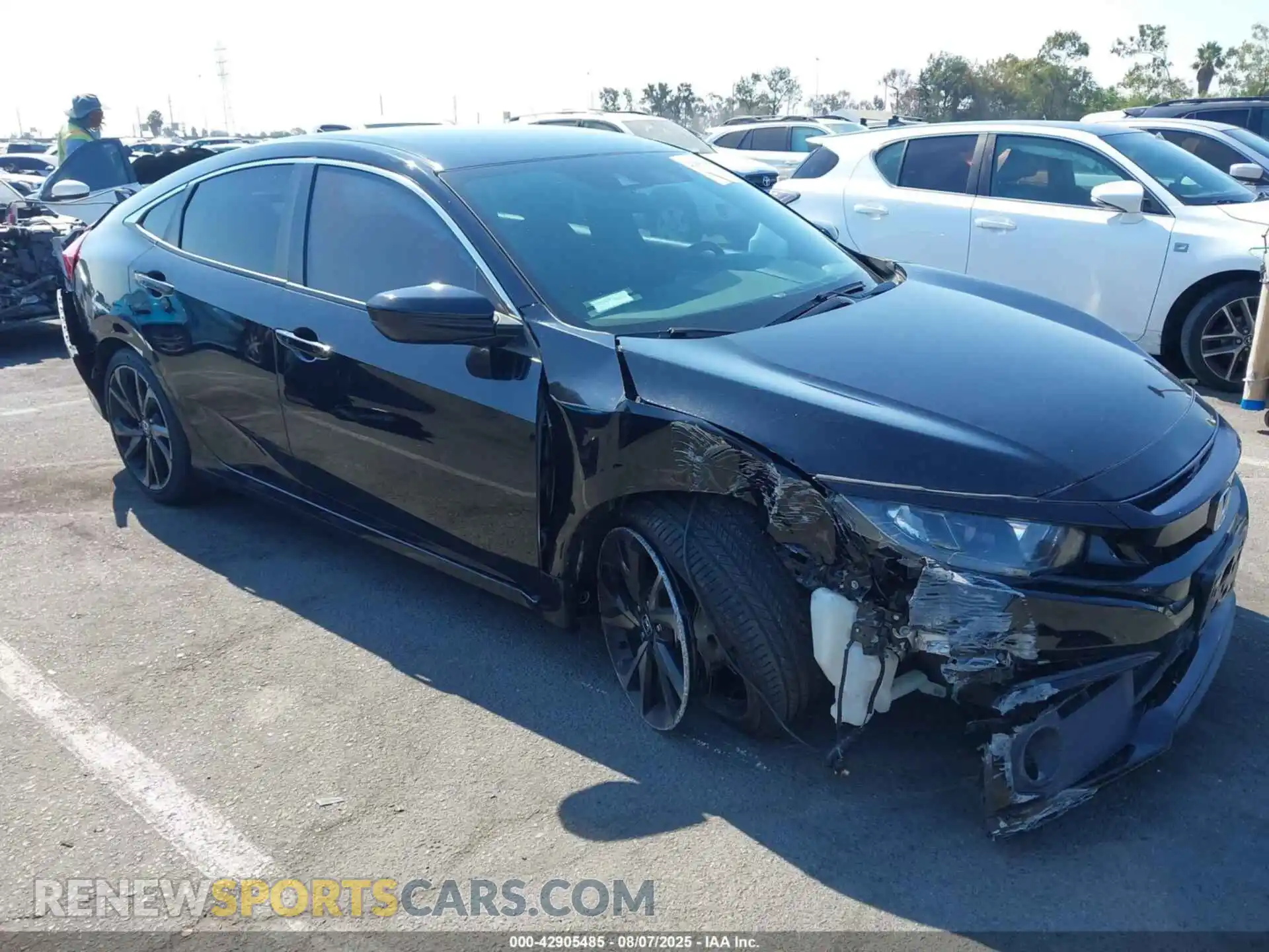 1 Photograph of a damaged car 19XFC2F86ME203210 HONDA CIVIC 2021