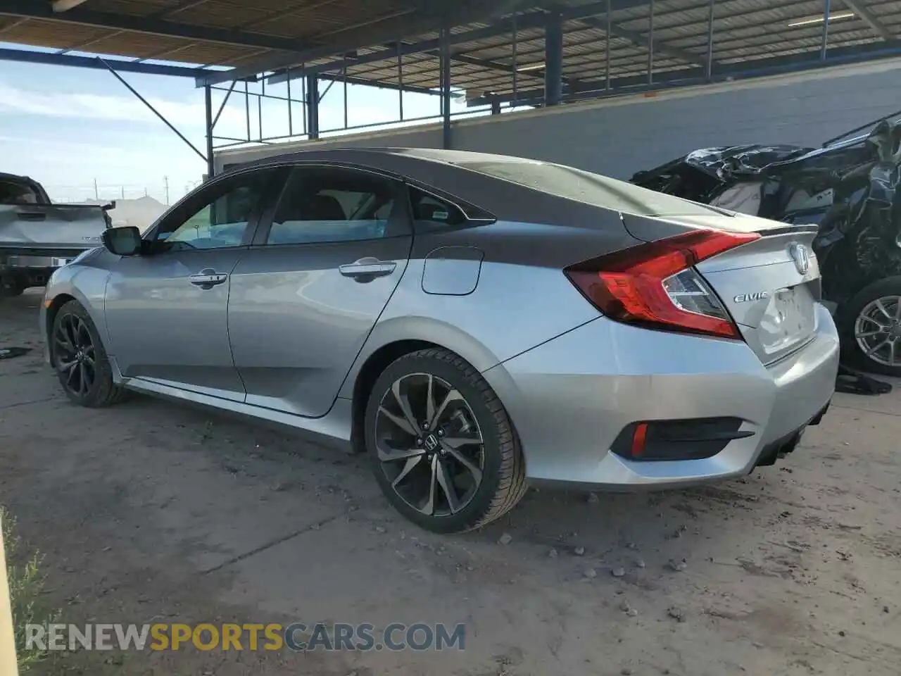 2 Photograph of a damaged car 19XFC2F87ME002321 HONDA CIVIC 2021