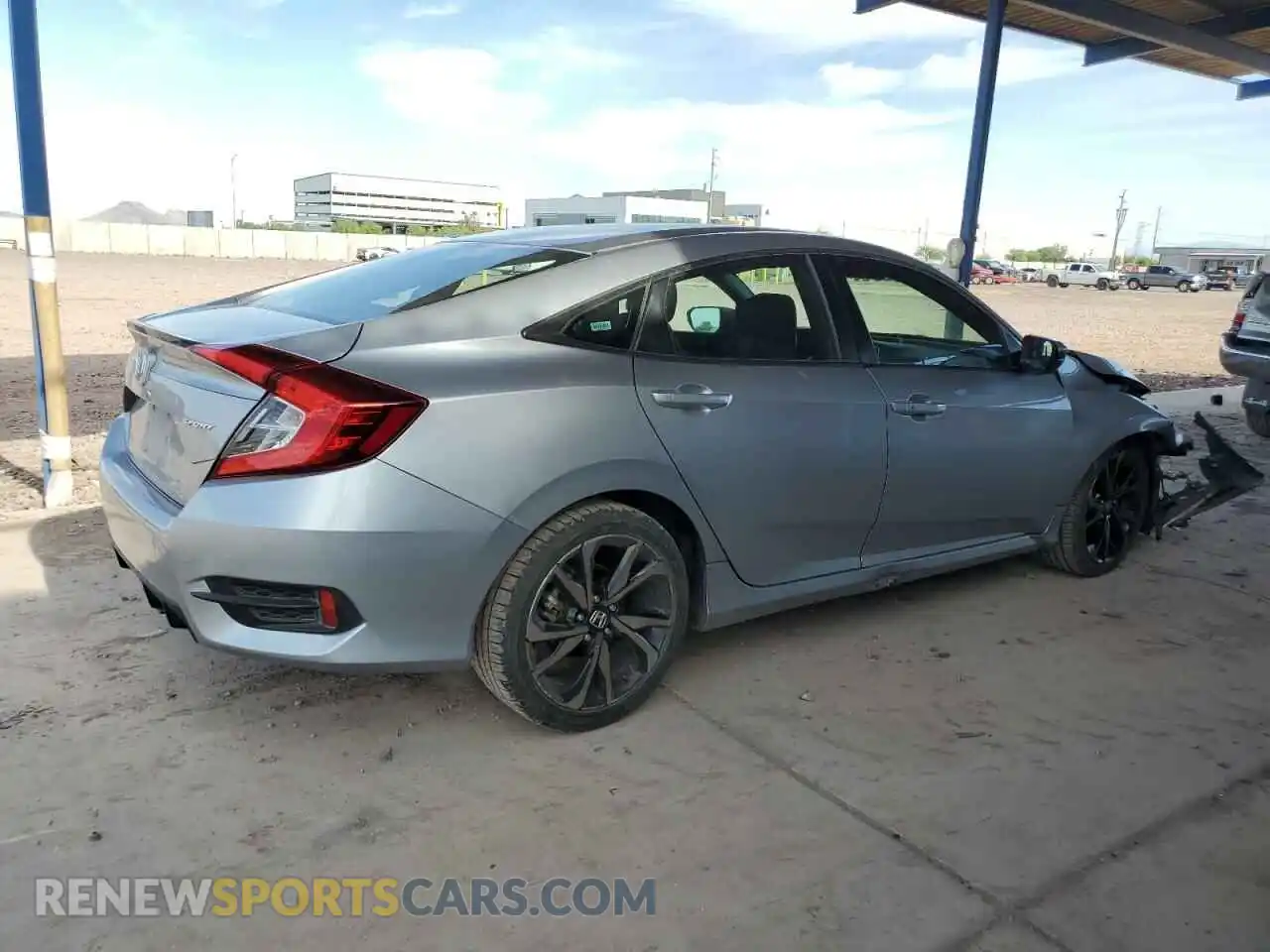 3 Photograph of a damaged car 19XFC2F87ME002321 HONDA CIVIC 2021