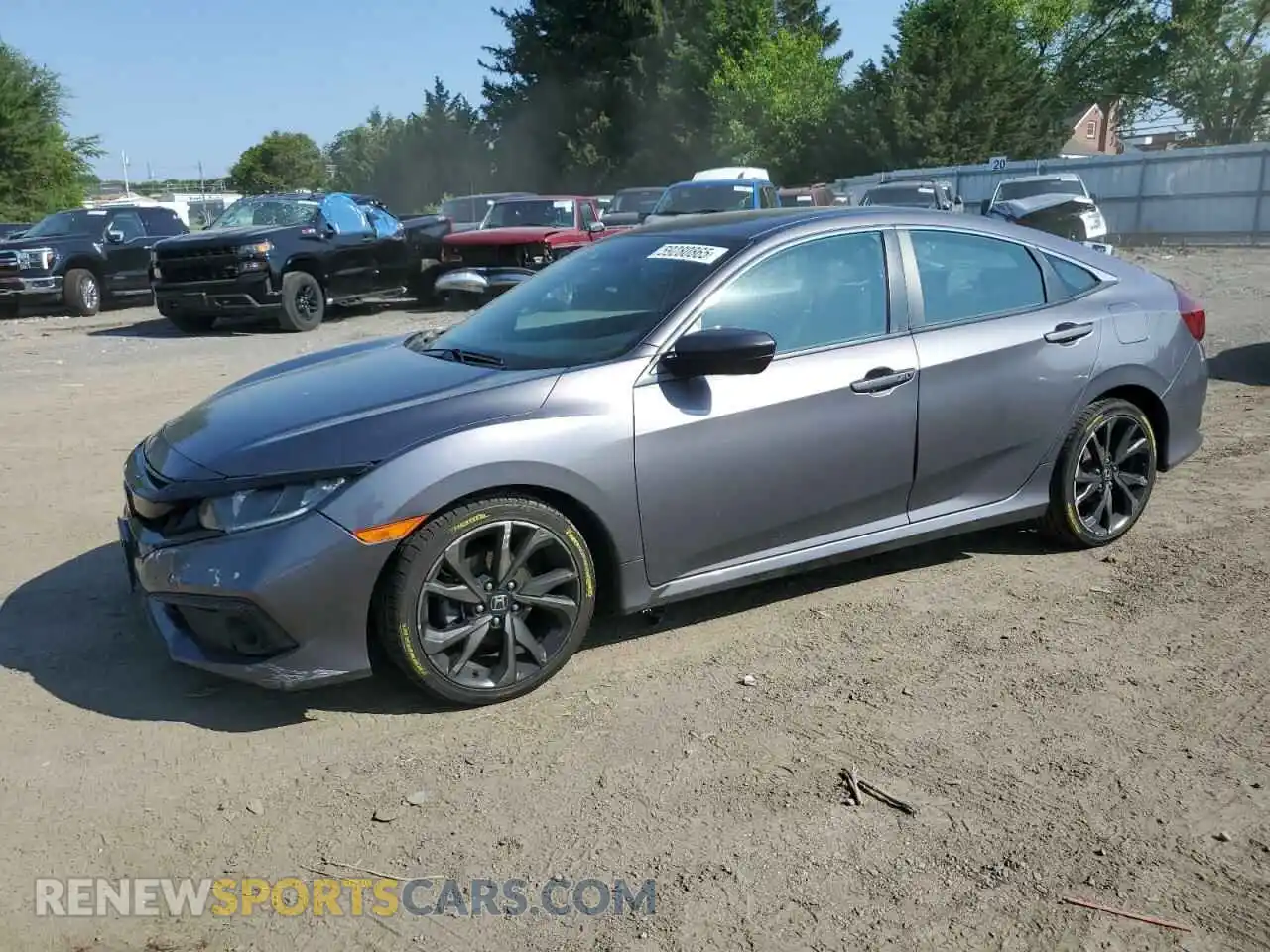 1 Photograph of a damaged car 19XFC2F87ME004313 HONDA CIVIC 2021