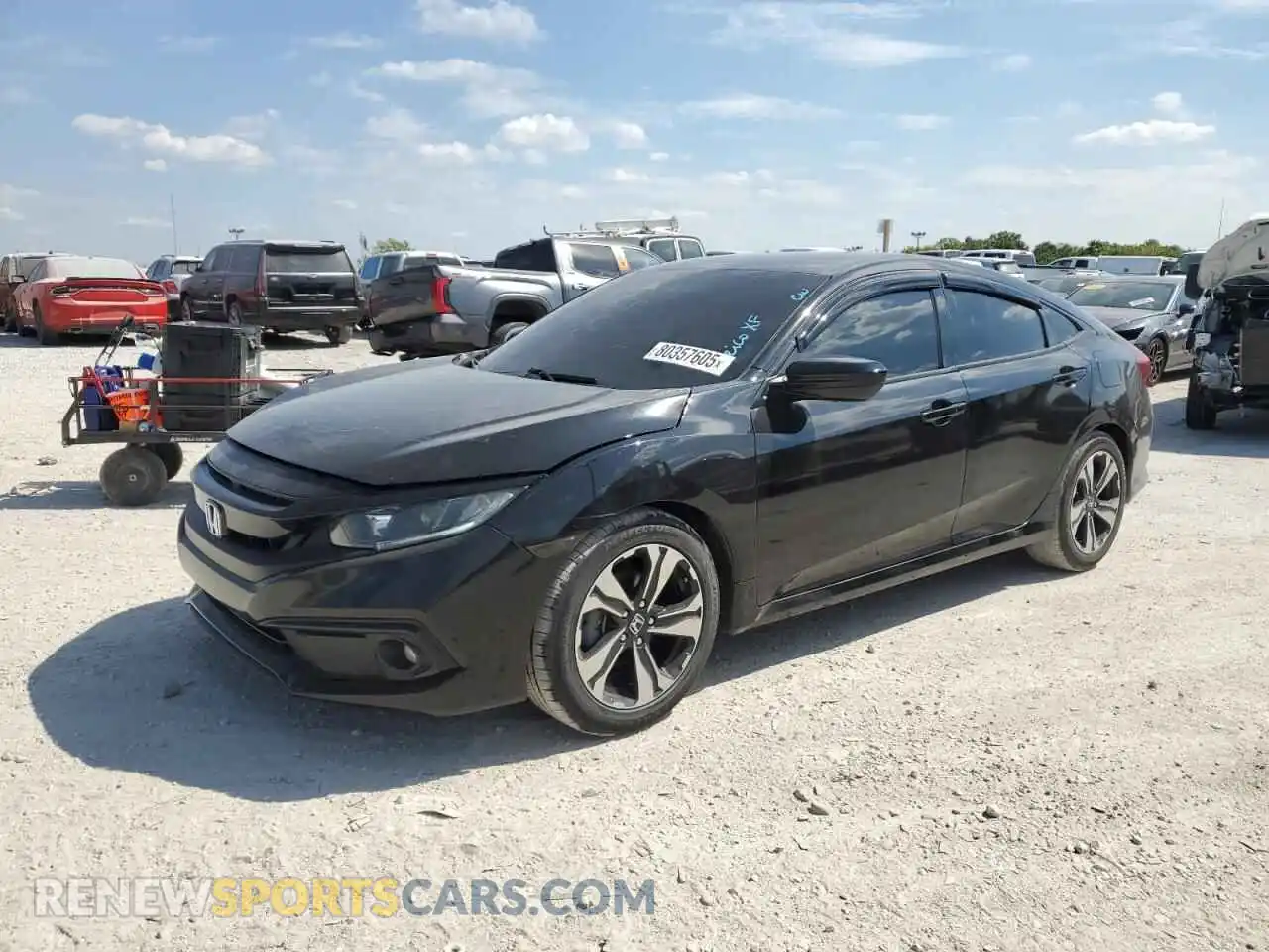 1 Photograph of a damaged car 19XFC2F87ME201904 HONDA CIVIC 2021