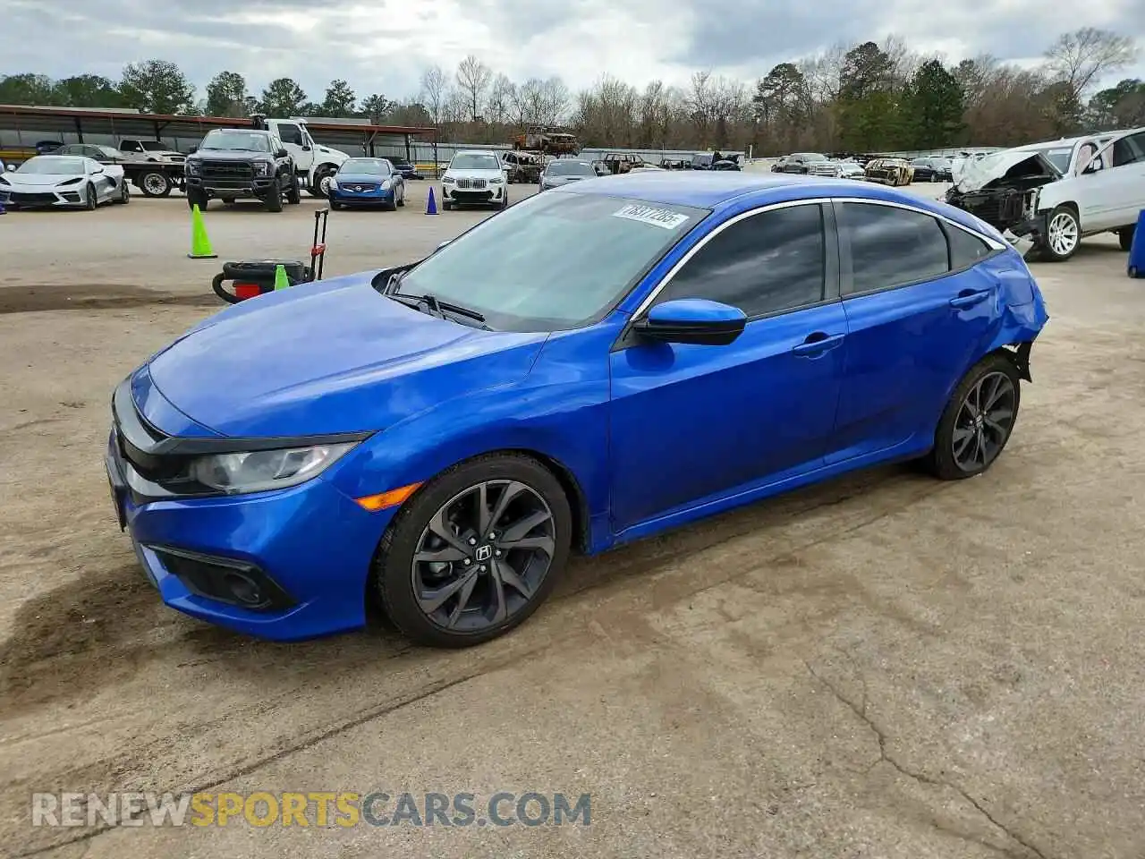 1 Фотография поврежденного автомобиля 19XFC2F87ME202874 HONDA CIVIC 2021