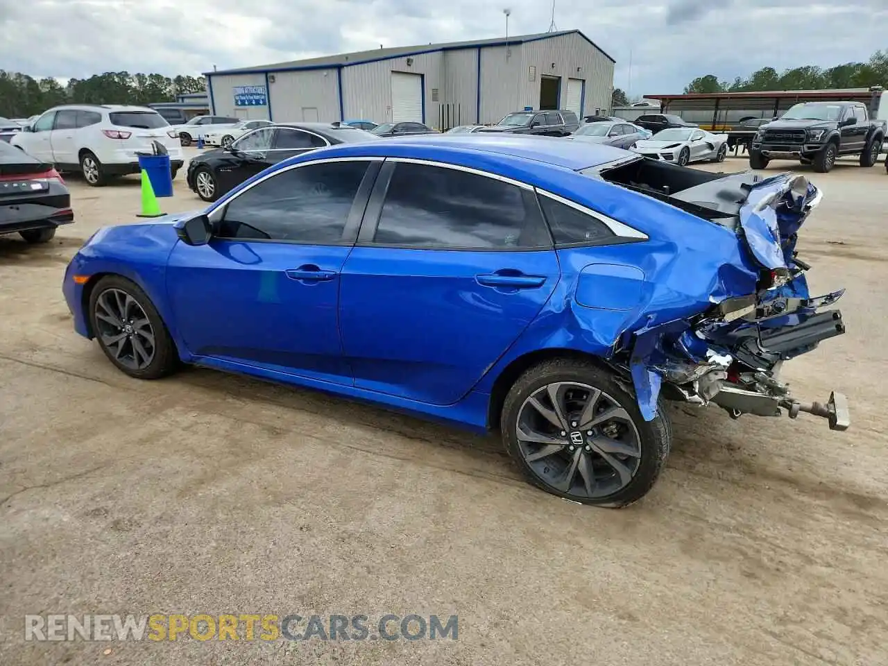 2 Фотография поврежденного автомобиля 19XFC2F87ME202874 HONDA CIVIC 2021