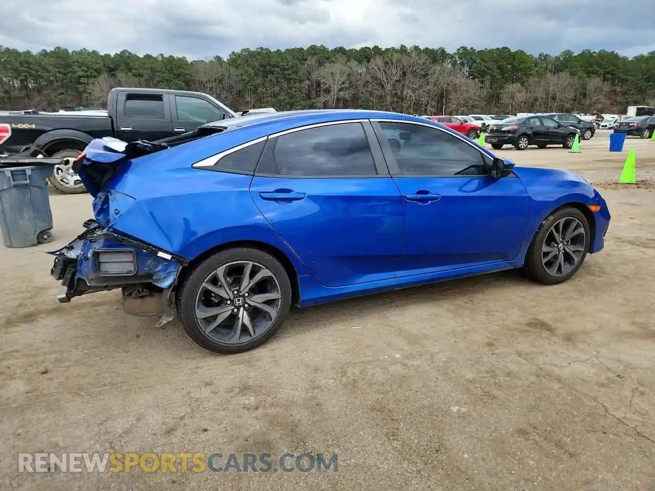 3 Фотография поврежденного автомобиля 19XFC2F87ME202874 HONDA CIVIC 2021