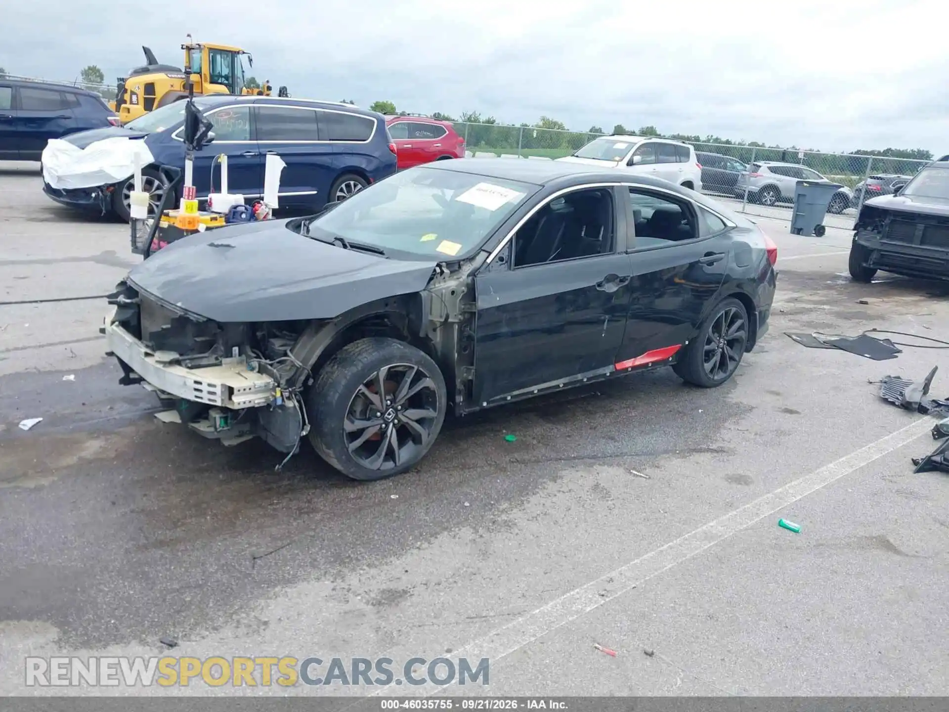 2 Фотография поврежденного автомобиля 19XFC2F88ME002358 HONDA CIVIC 2021