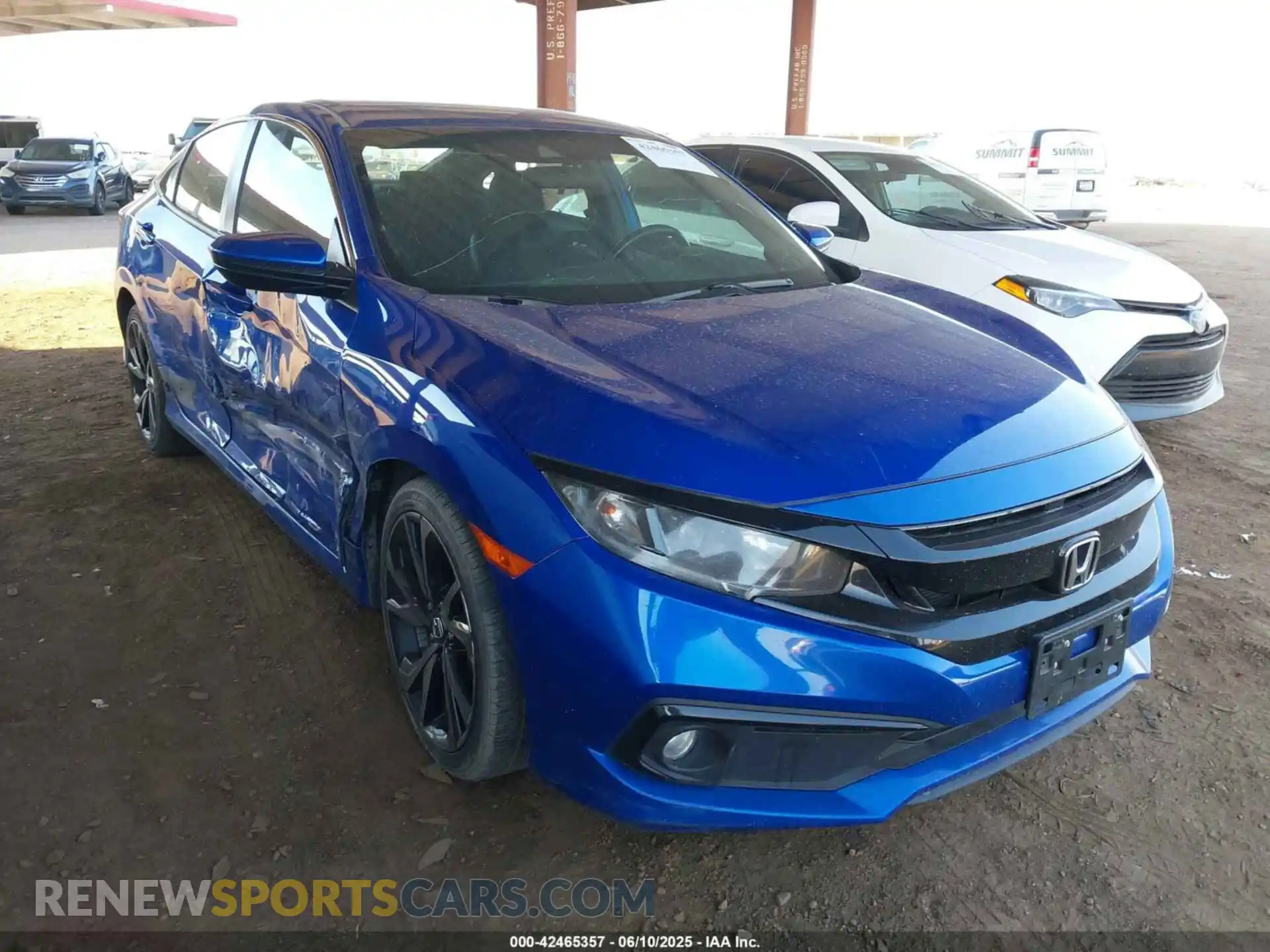 1 Photograph of a damaged car 19XFC2F88ME002683 HONDA CIVIC 2021