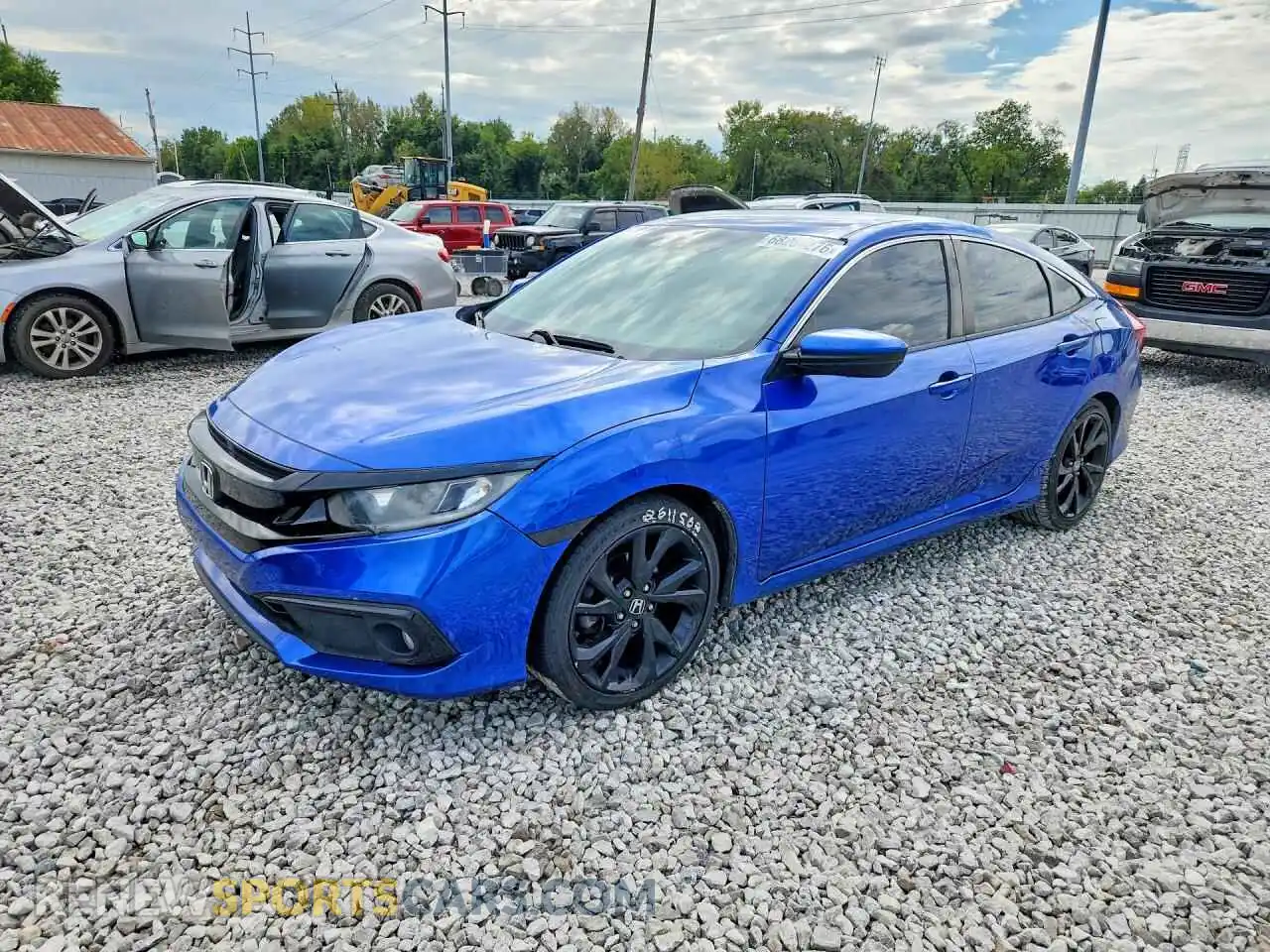 1 fotografías del automóvil dañado 19XFC2F88ME003400 HONDA CIVIC 2021