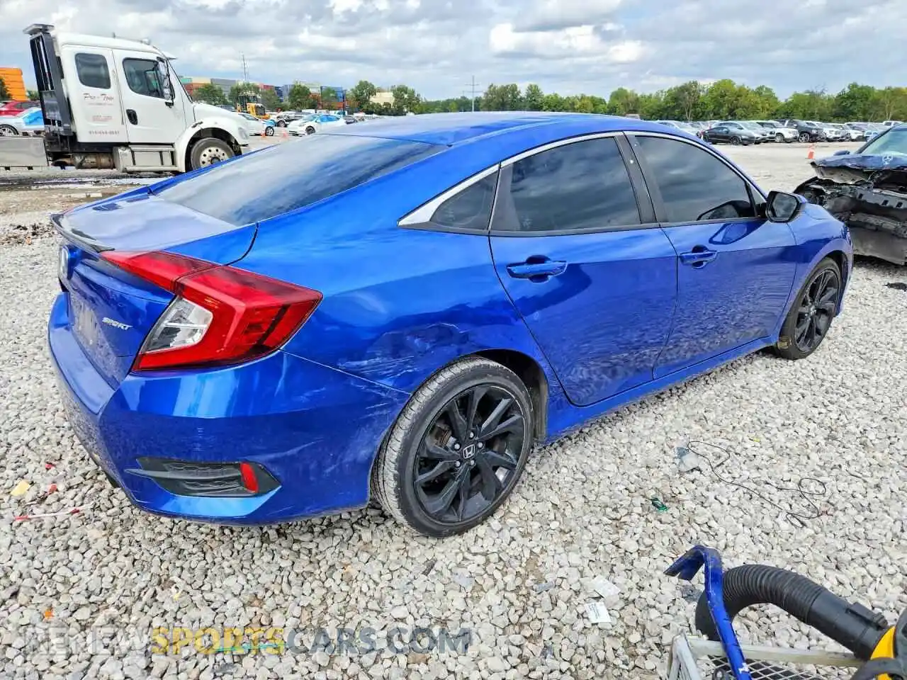 3 fotografías del automóvil dañado 19XFC2F88ME003400 HONDA CIVIC 2021