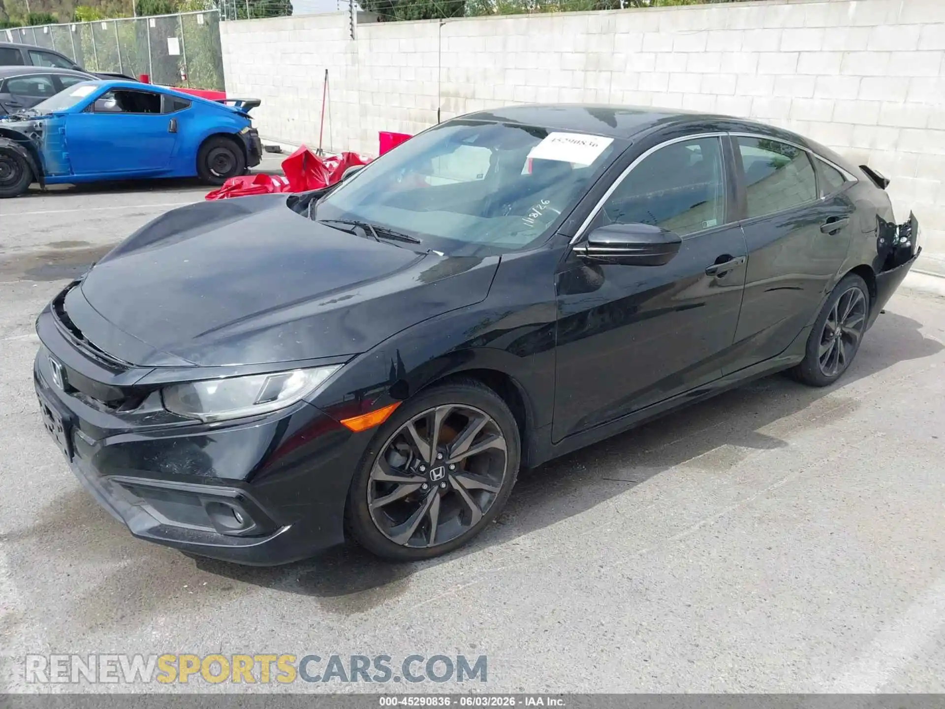 2 Фотография поврежденного автомобиля 19XFC2F88ME201491 HONDA CIVIC 2021