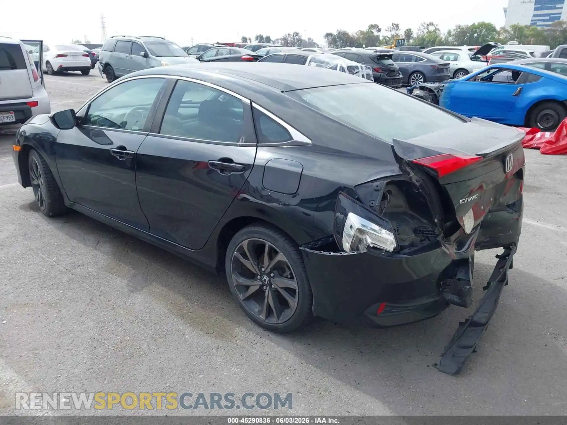 3 Фотография поврежденного автомобиля 19XFC2F88ME201491 HONDA CIVIC 2021