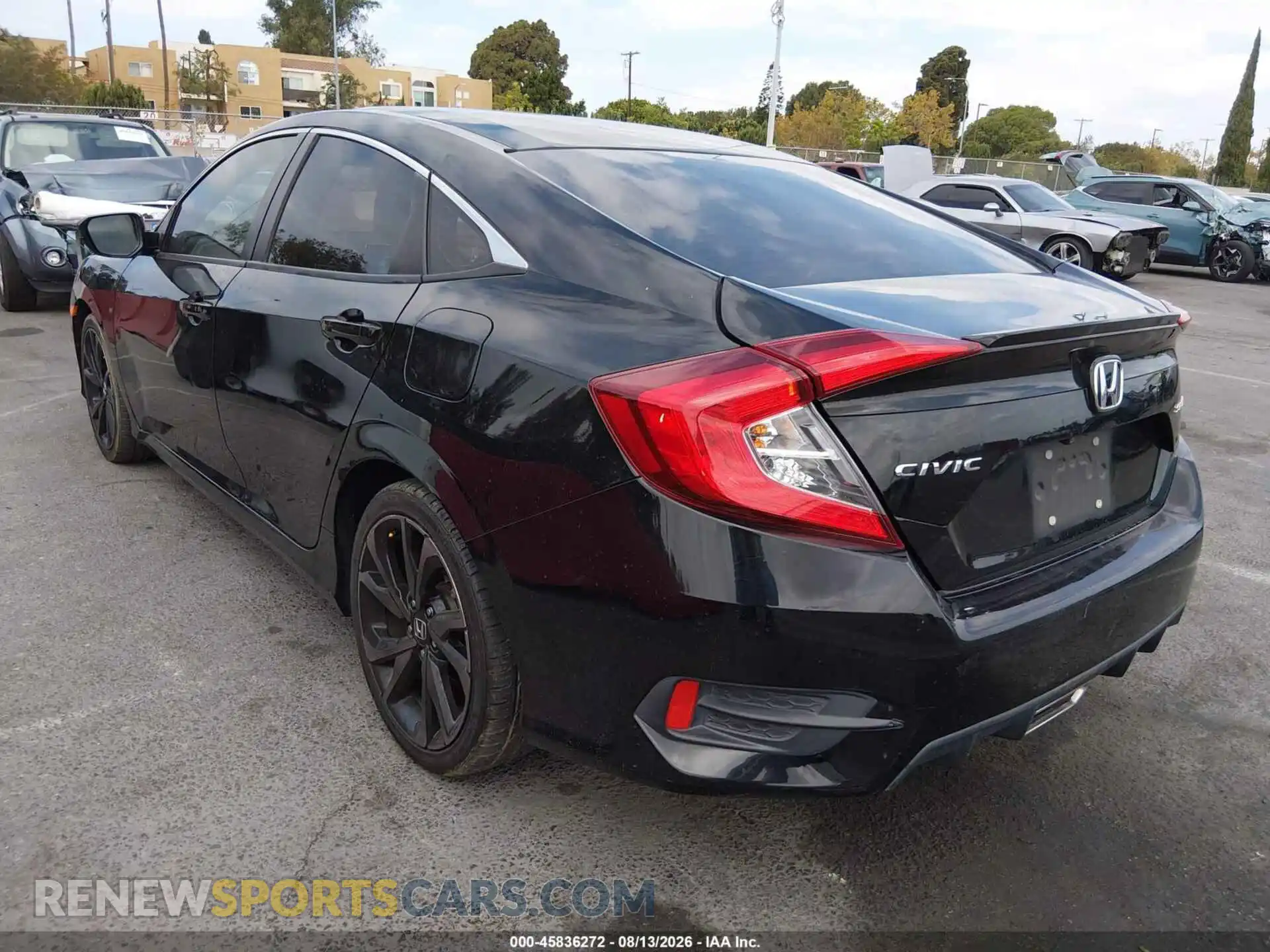 3 fotografías del automóvil dañado 19XFC2F88ME203273 HONDA CIVIC 2021