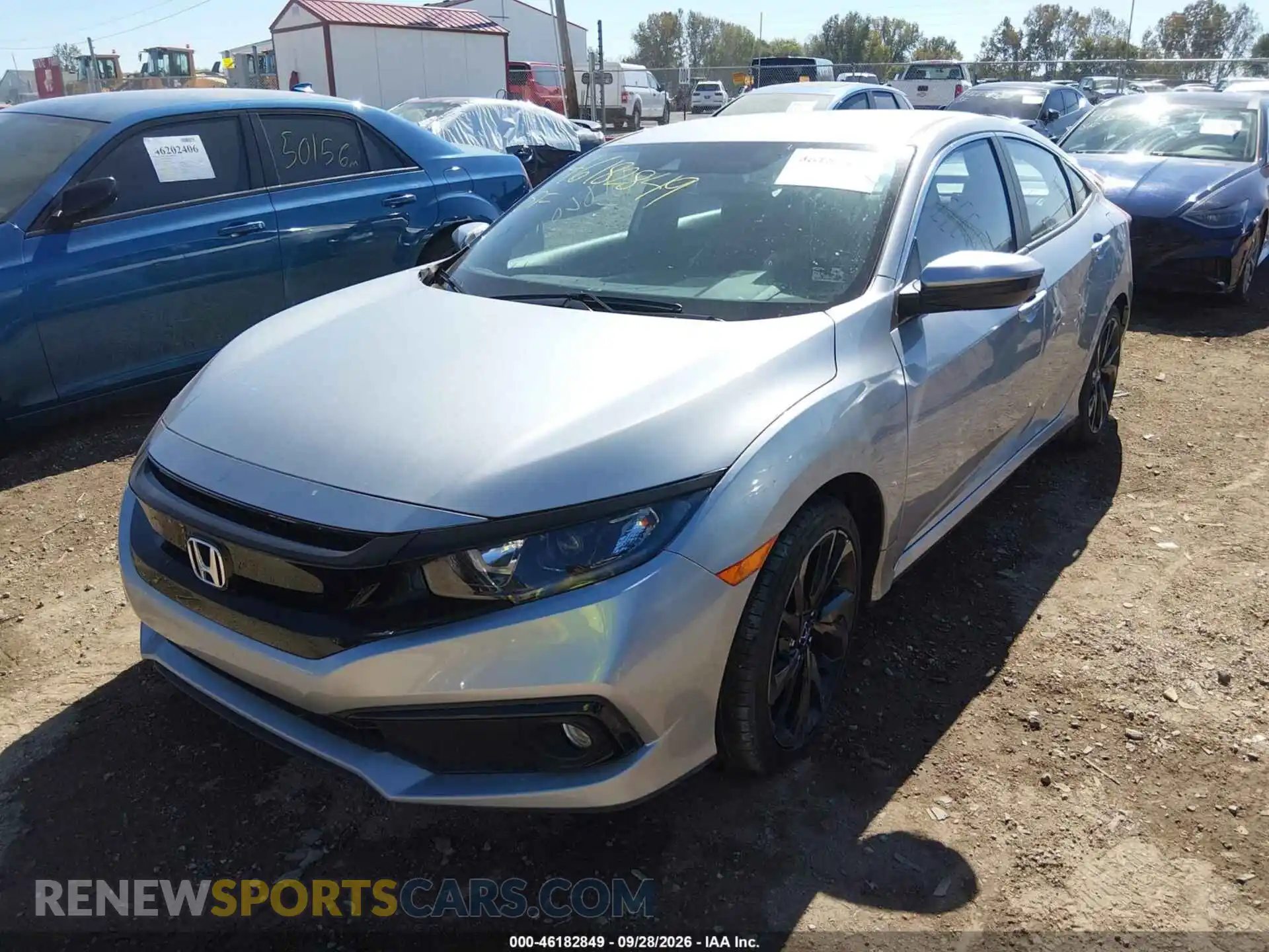 2 fotografías del automóvil dañado 19XFC2F89ME001025 HONDA CIVIC 2021