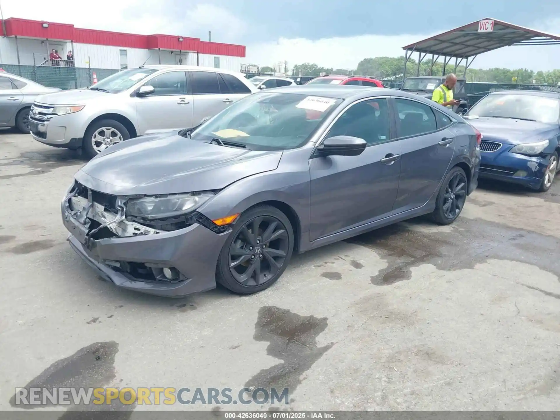 2 Photograph of a damaged car 19XFC2F89ME001901 HONDA CIVIC 2021