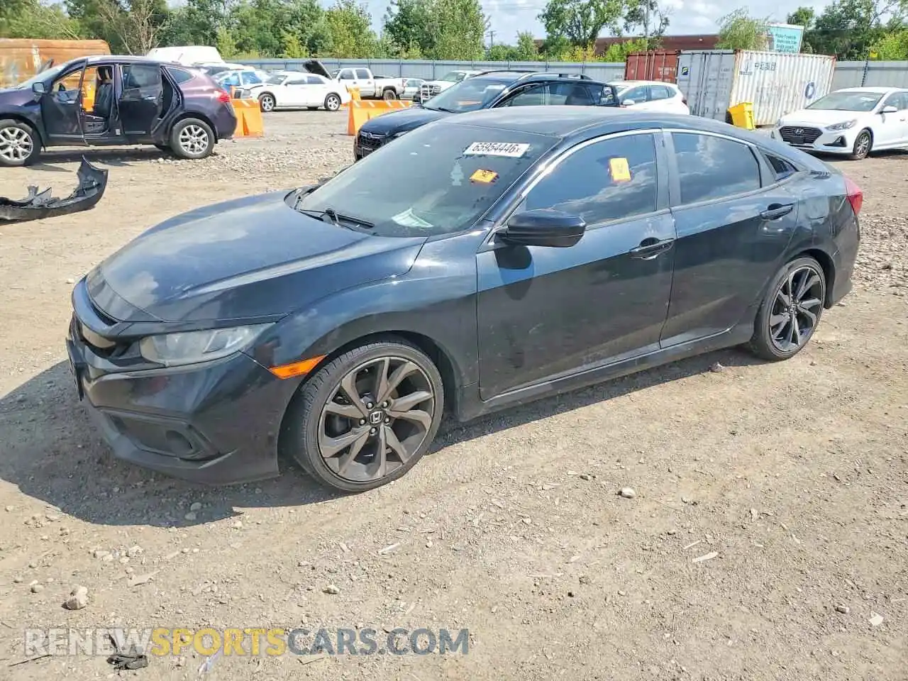 1 Фотография поврежденного автомобиля 19XFC2F89ME002966 HONDA CIVIC 2021