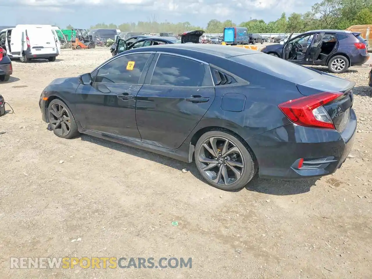 2 Фотография поврежденного автомобиля 19XFC2F89ME002966 HONDA CIVIC 2021