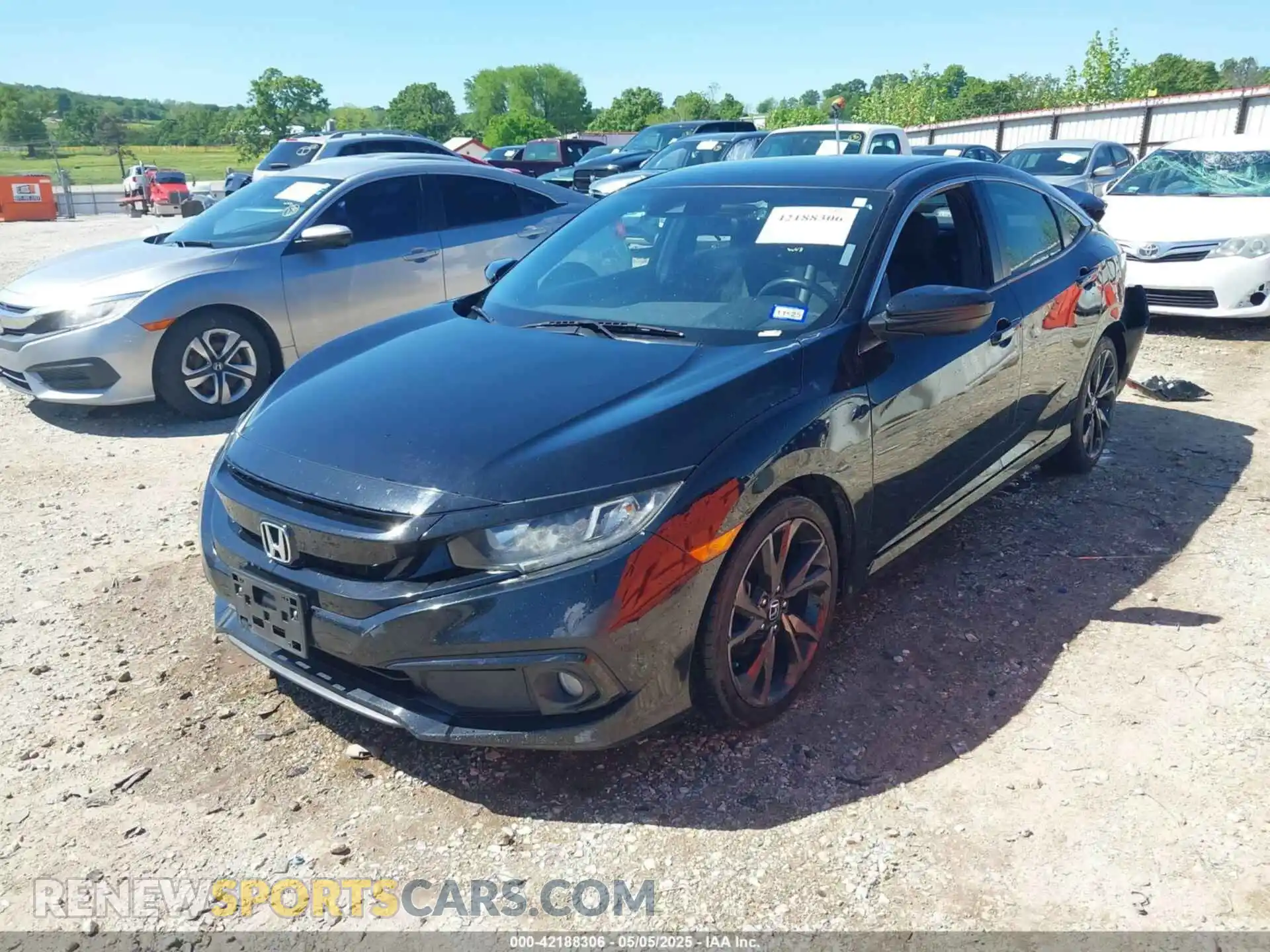 2 Photograph of a damaged car 19XFC2F8XME001986 HONDA CIVIC 2021