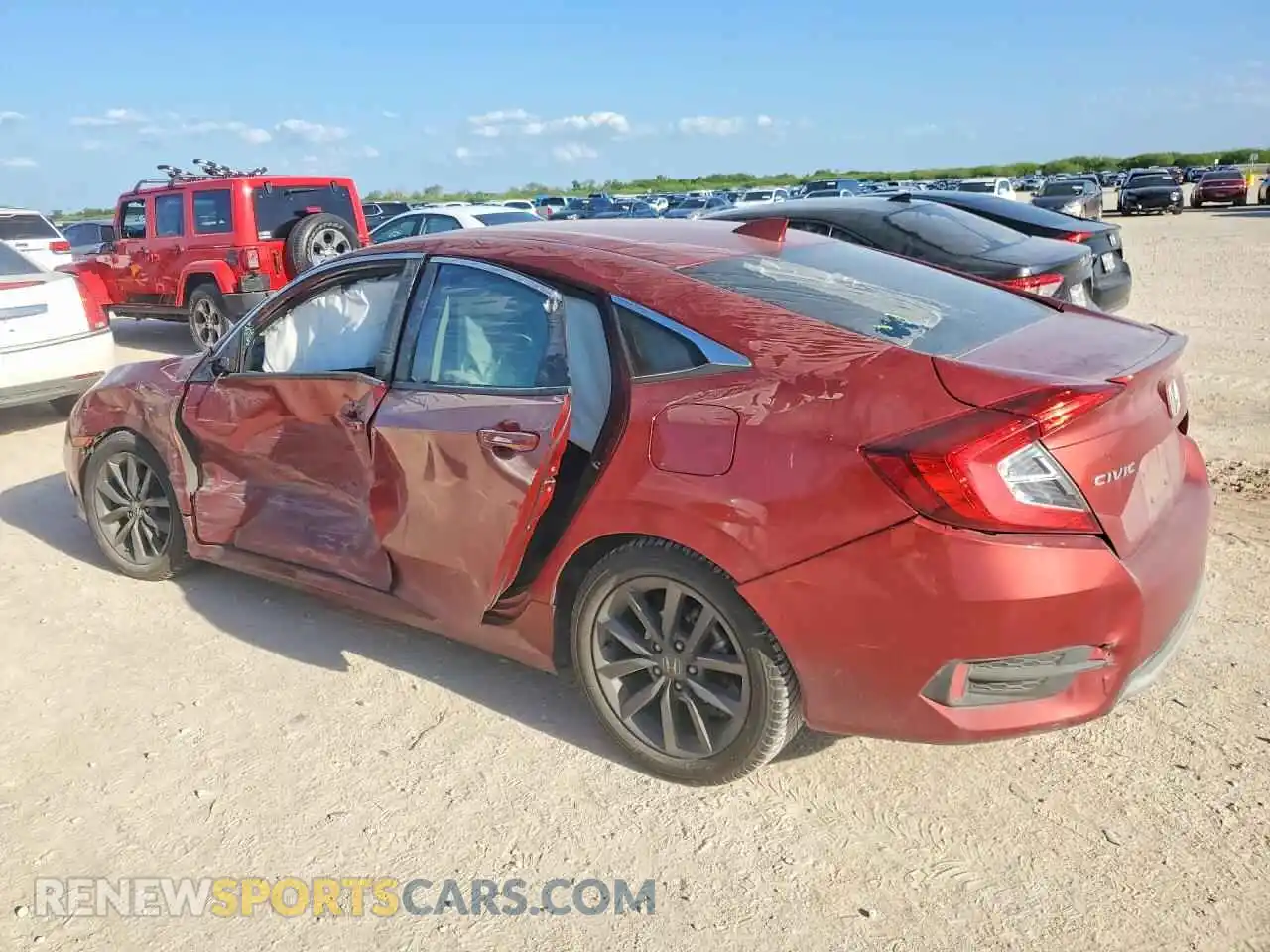 2 Photograph of a damaged car 2HGFC1F33MH704026 HONDA CIVIC 2021