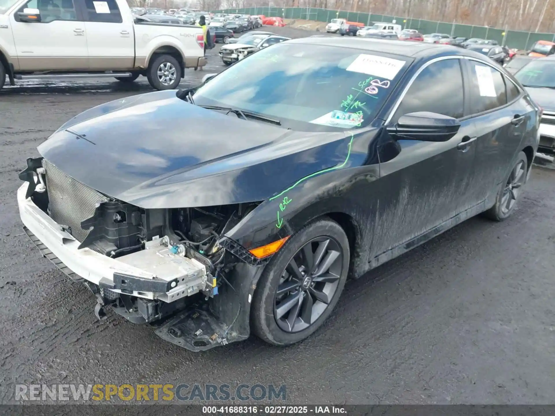 2 Photograph of a damaged car 2HGFC1F35MH704643 HONDA CIVIC 2021