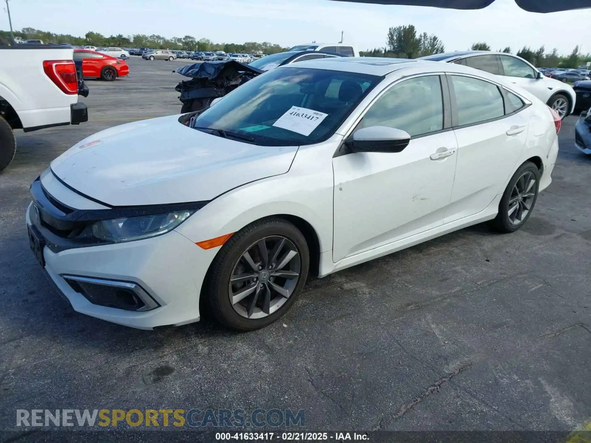 2 Photograph of a damaged car 2HGFC1F37MH700657 HONDA CIVIC 2021