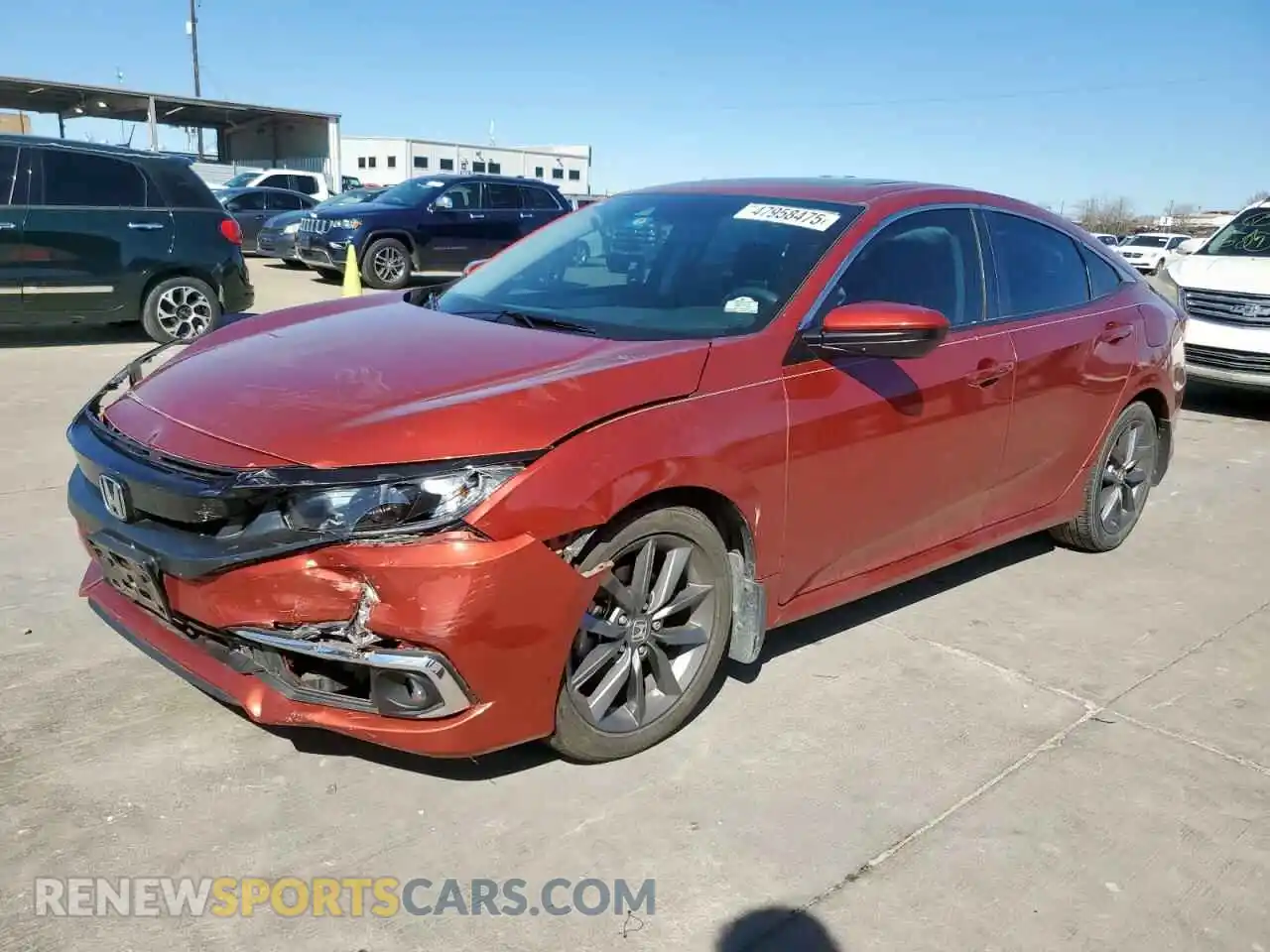 1 Photograph of a damaged car 2HGFC1F37MH702330 HONDA CIVIC 2021