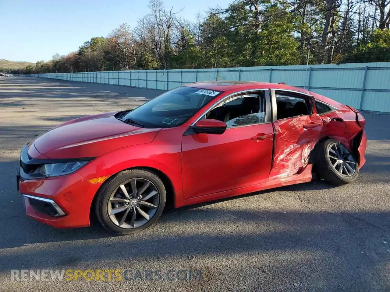 1 Photograph of a damaged car 2HGFC1F3XMH701124 HONDA CIVIC 2021