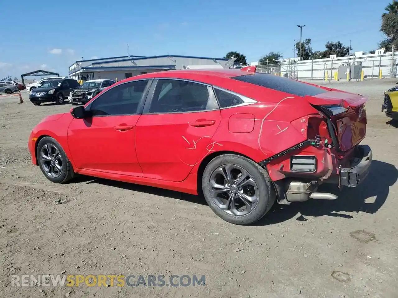 2 Photograph of a damaged car 2HGFC1F3XMH704606 HONDA CIVIC 2021