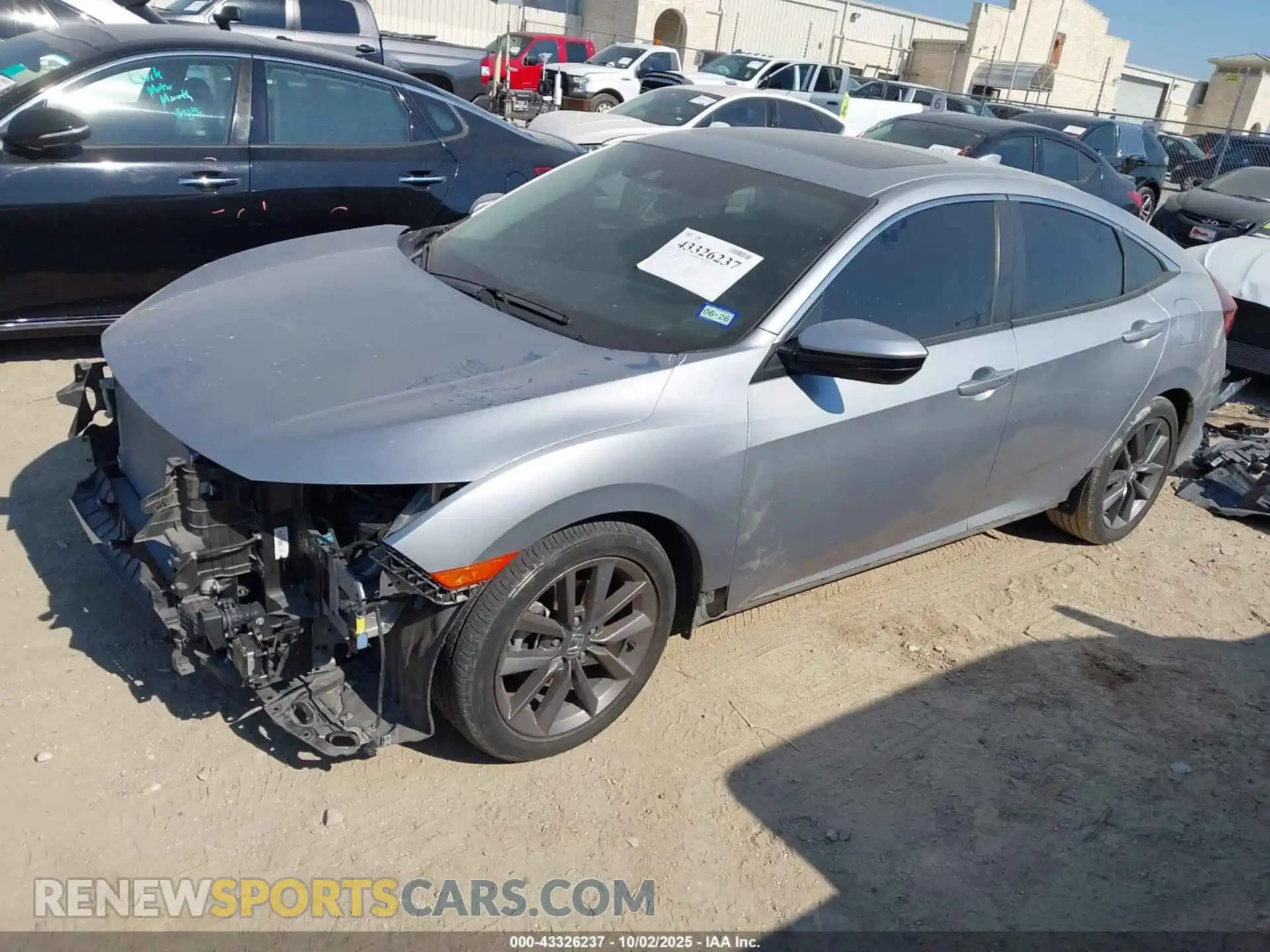 2 fotografías del automóvil dañado 2HGFC1F3XMH705156 HONDA CIVIC 2021