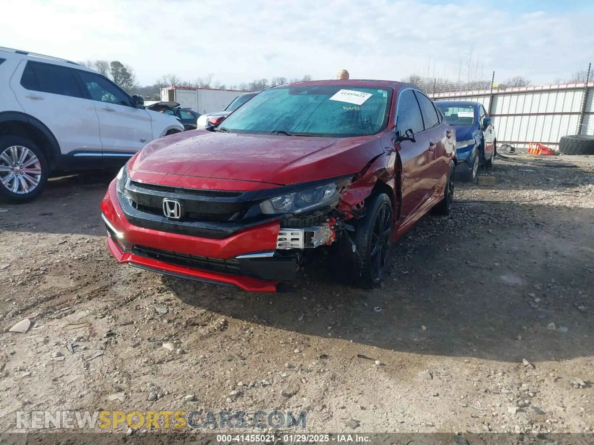 2 Photograph of a damaged car 2HGFC1F76MH701303 HONDA CIVIC 2021