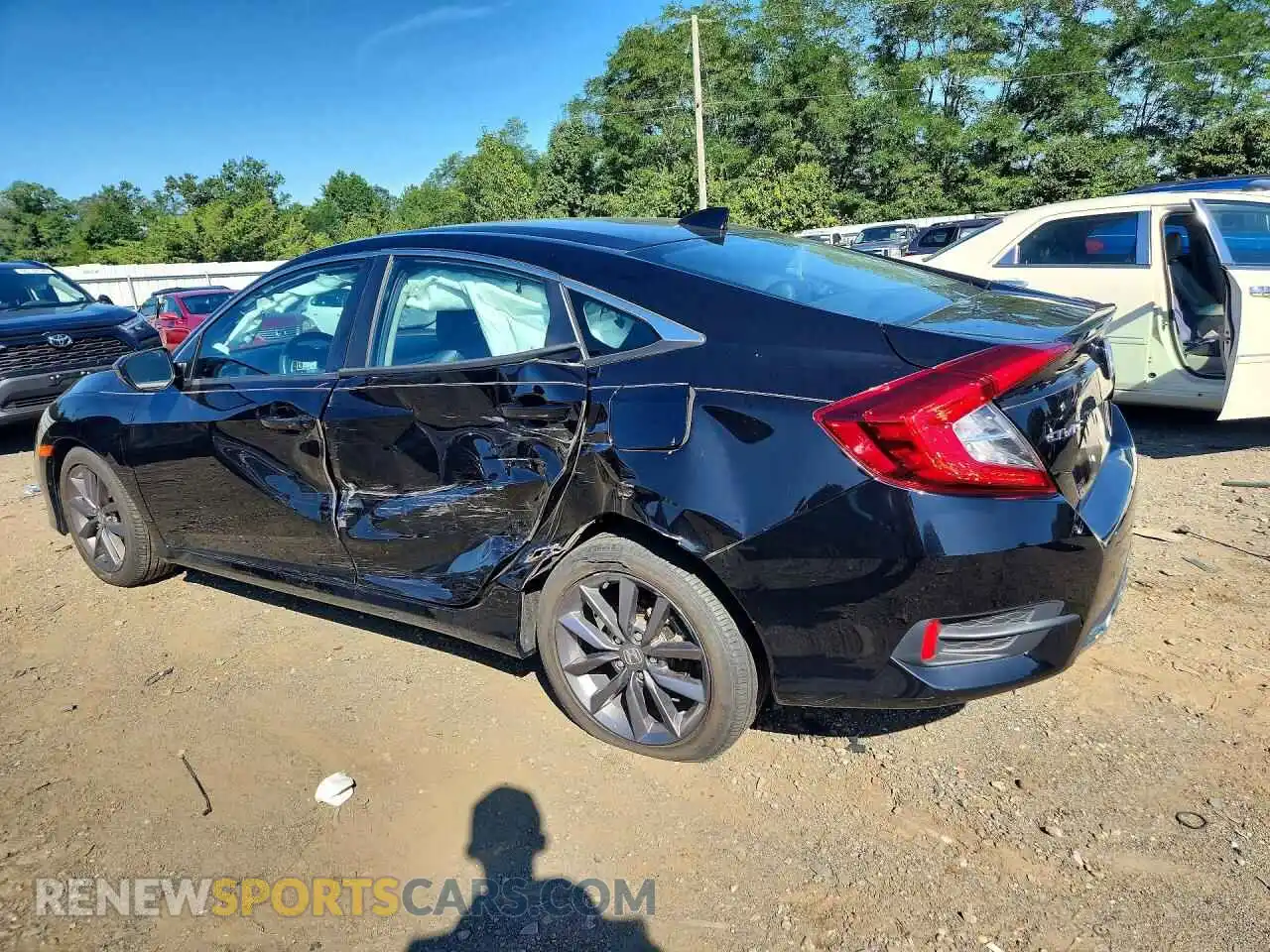 2 fotografías del automóvil dañado 2HGFC1F78MH701044 HONDA CIVIC 2021