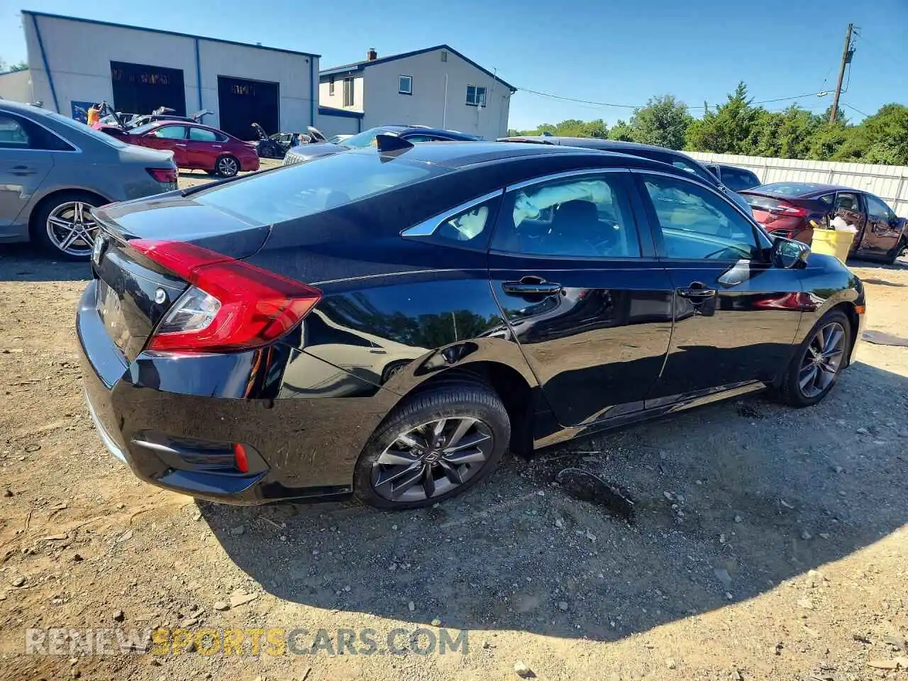 3 fotografías del automóvil dañado 2HGFC1F78MH701044 HONDA CIVIC 2021