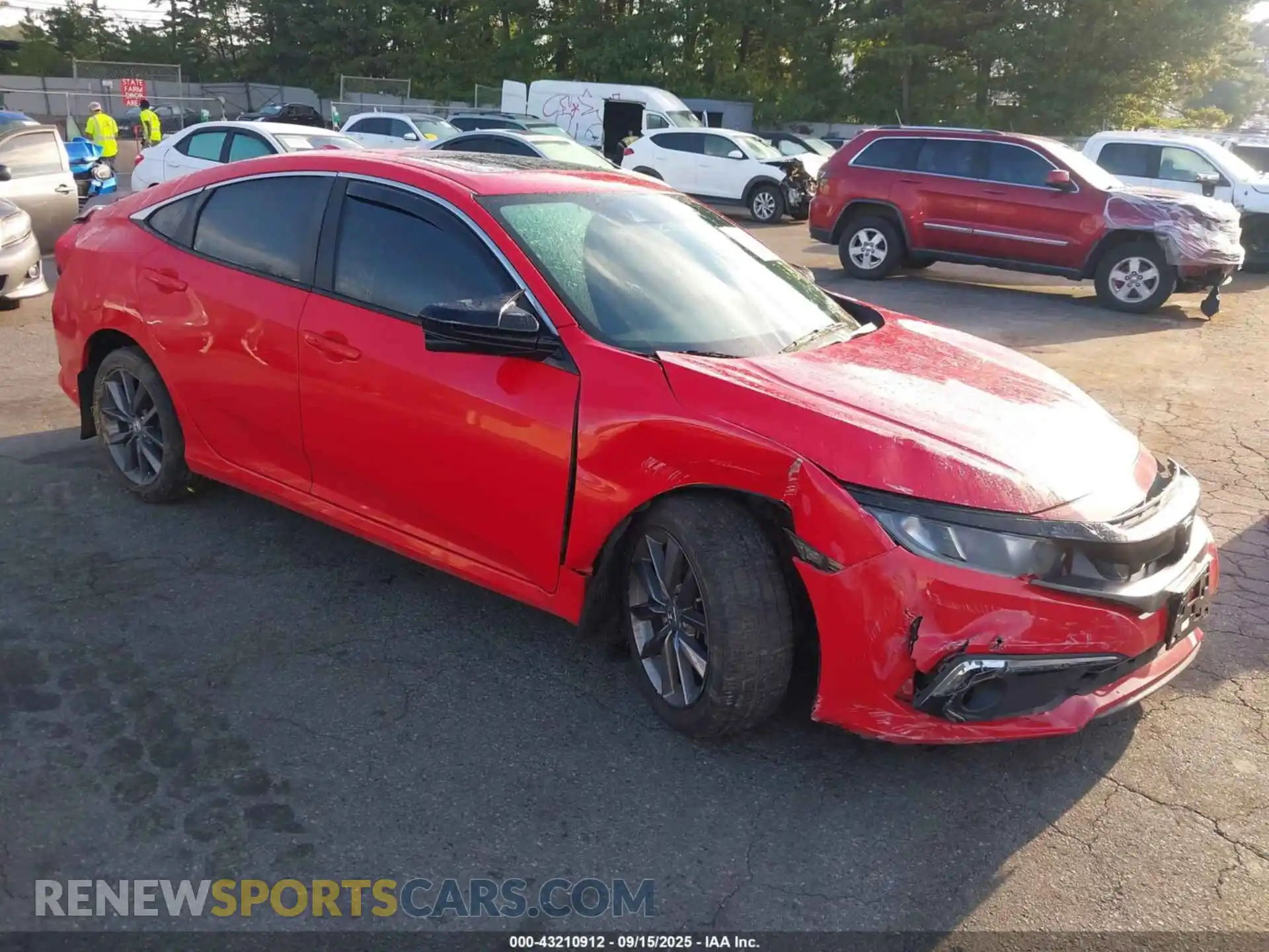 1 Photograph of a damaged car 2HGFC1F7XMH702793 HONDA CIVIC 2021