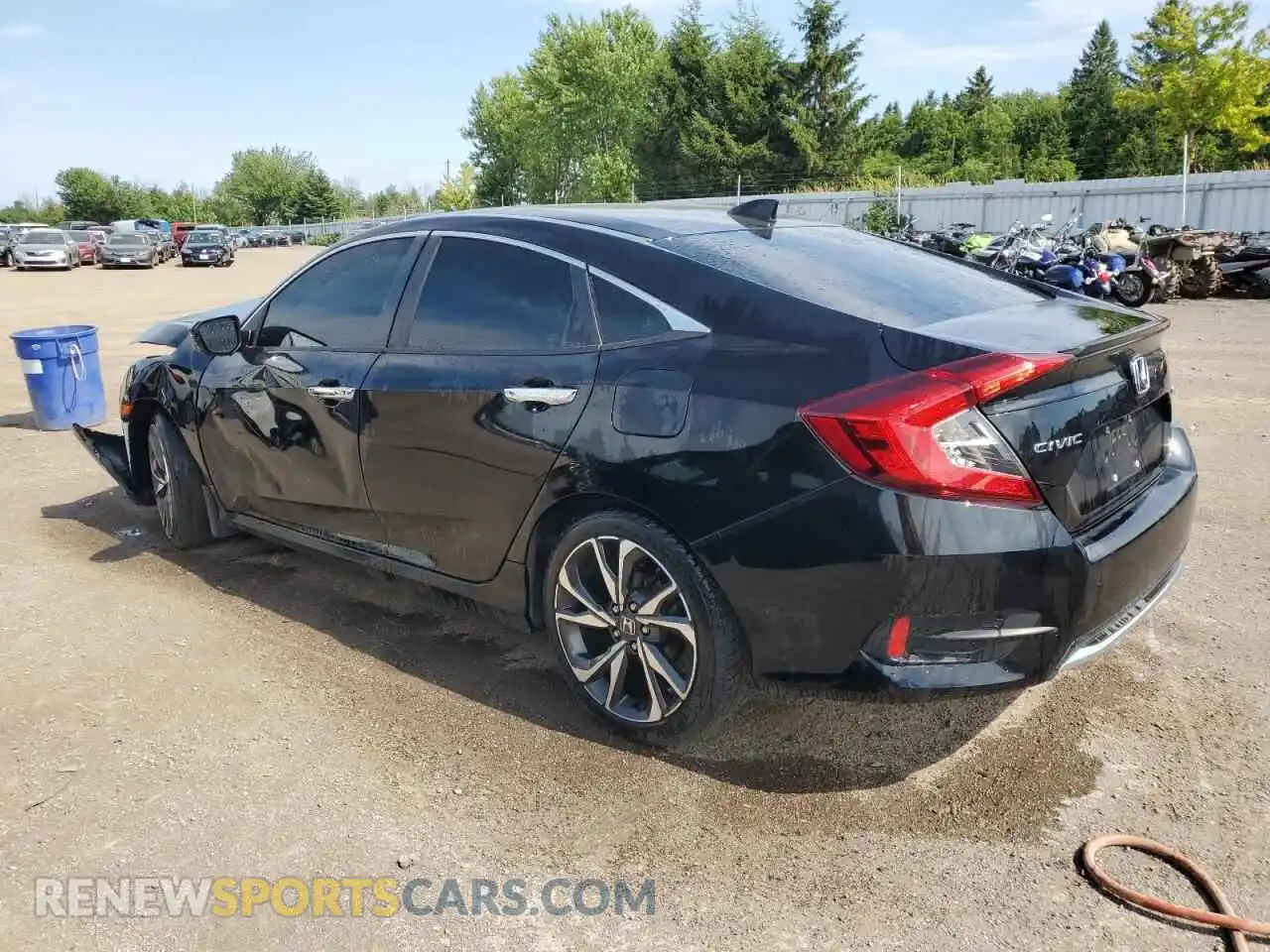 2 fotografías del automóvil dañado 2HGFC1F9XMH101157 HONDA CIVIC 2021