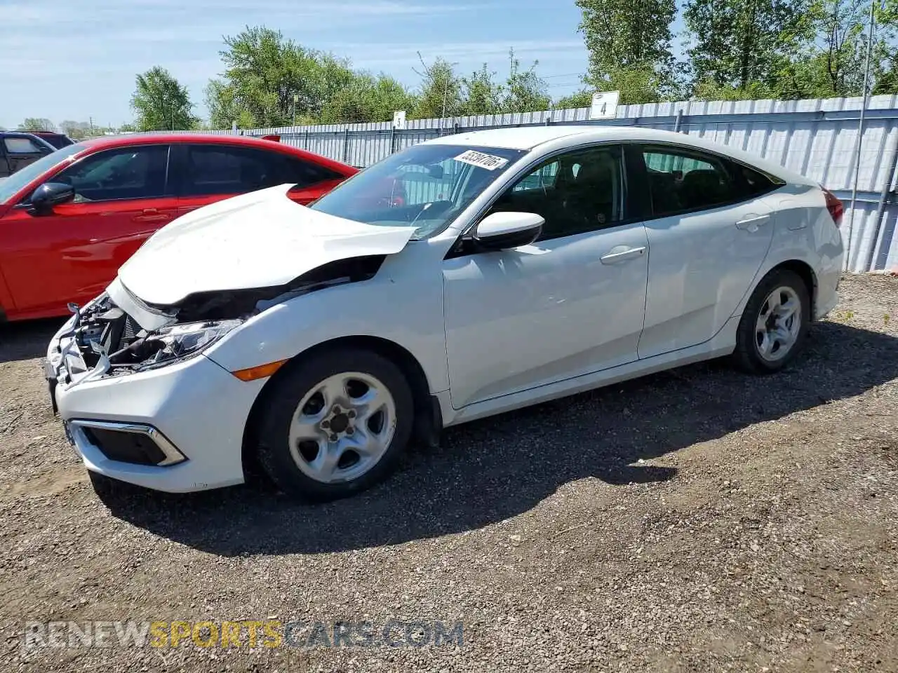 1 Photograph of a damaged car 2HGFC2F59MH001618 HONDA CIVIC 2021