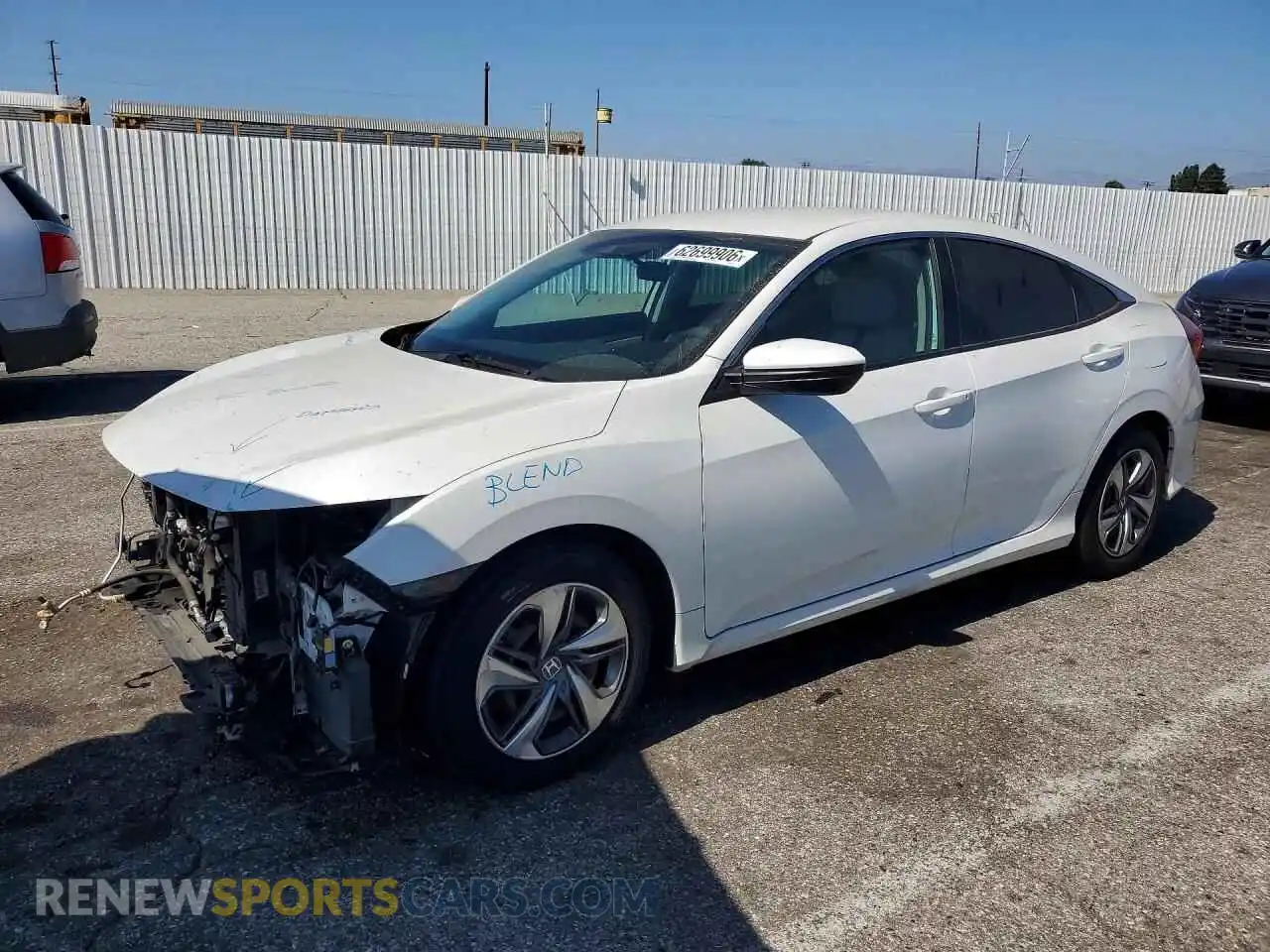 1 Photograph of a damaged car 2HGFC2F60MH516547 HONDA CIVIC 2021