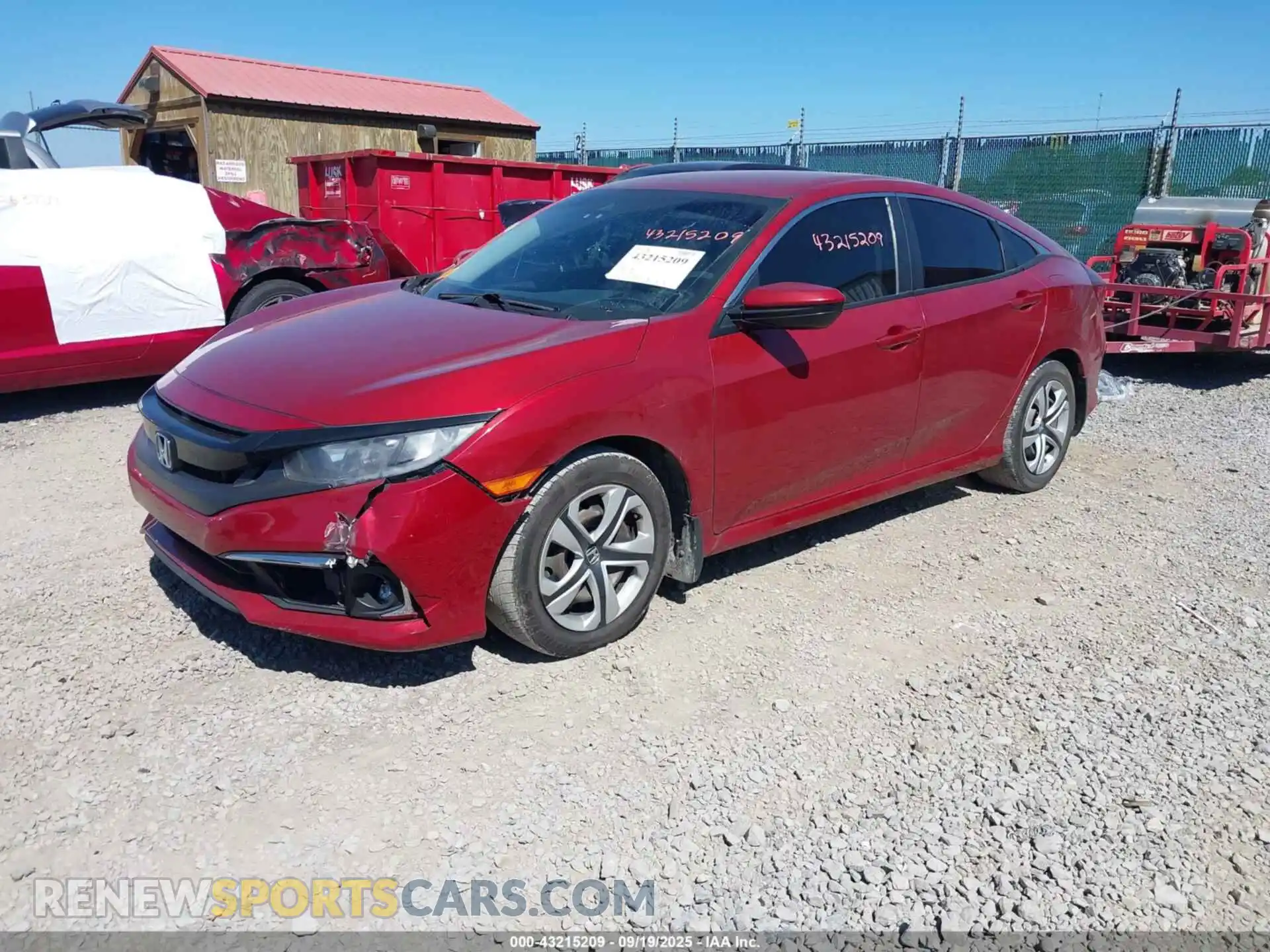 2 Photograph of a damaged car 2HGFC2F61MH548911 HONDA CIVIC 2021
