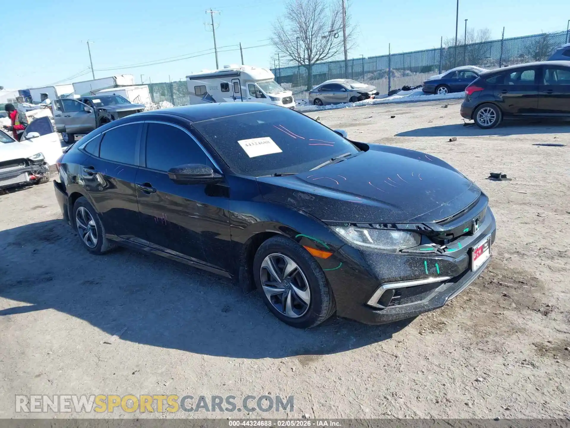 1 Photograph of a damaged car 2HGFC2F61MH558631 HONDA CIVIC 2021