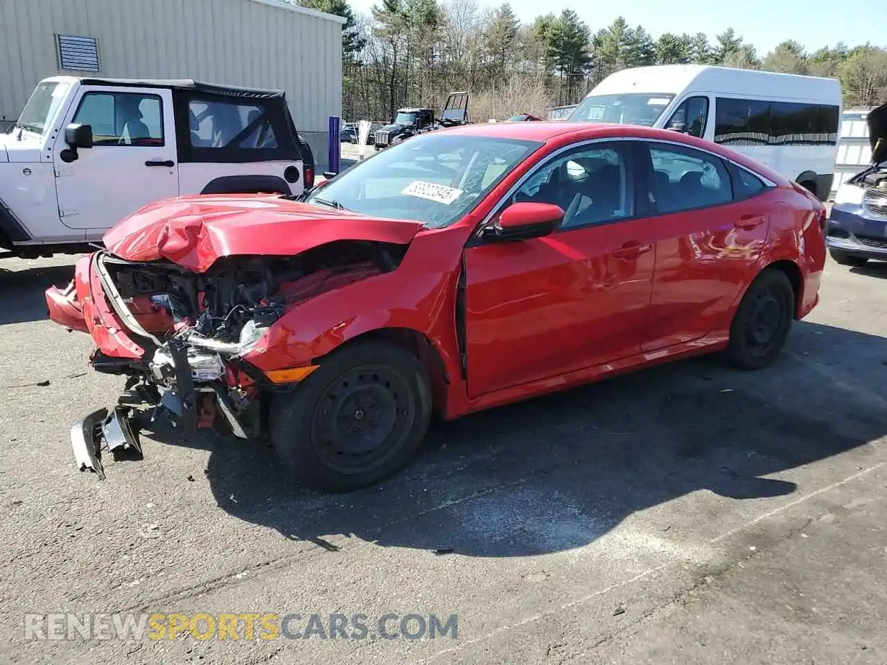 1 Photograph of a damaged car 2HGFC2F62MH535519 HONDA CIVIC 2021
