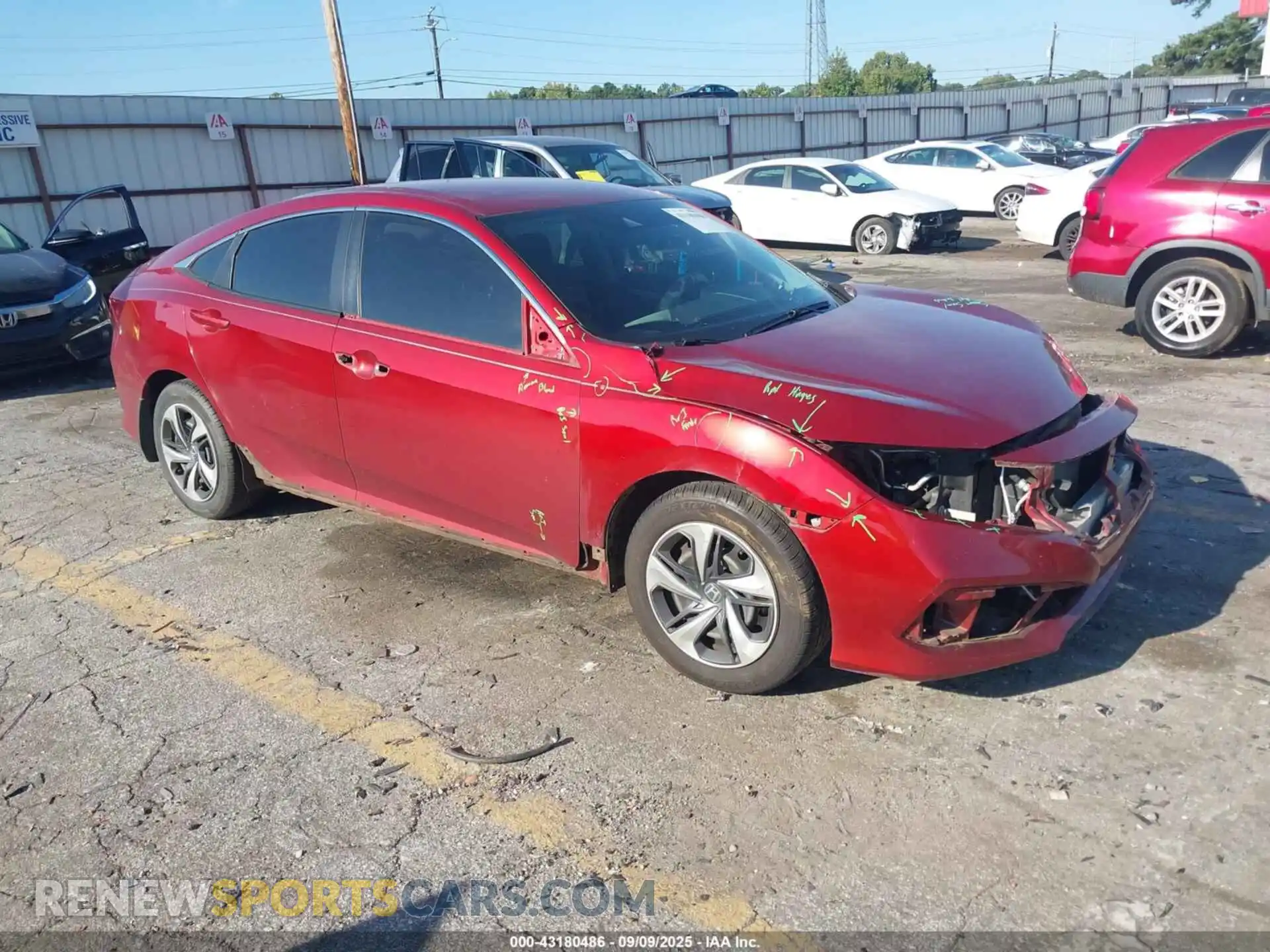 1 fotografías del automóvil dañado 2HGFC2F63MH545427 HONDA CIVIC 2021