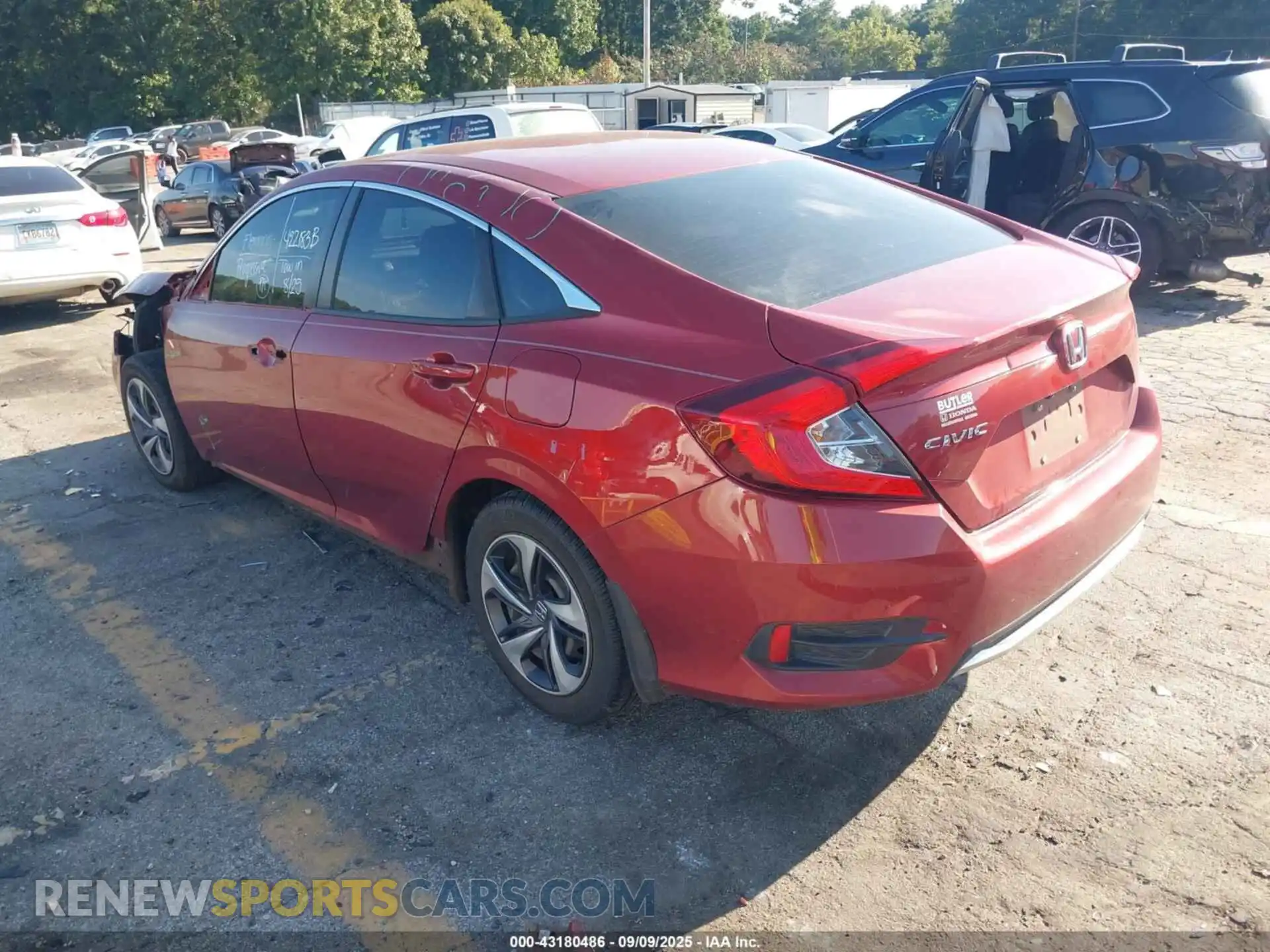 3 fotografías del automóvil dañado 2HGFC2F63MH545427 HONDA CIVIC 2021
