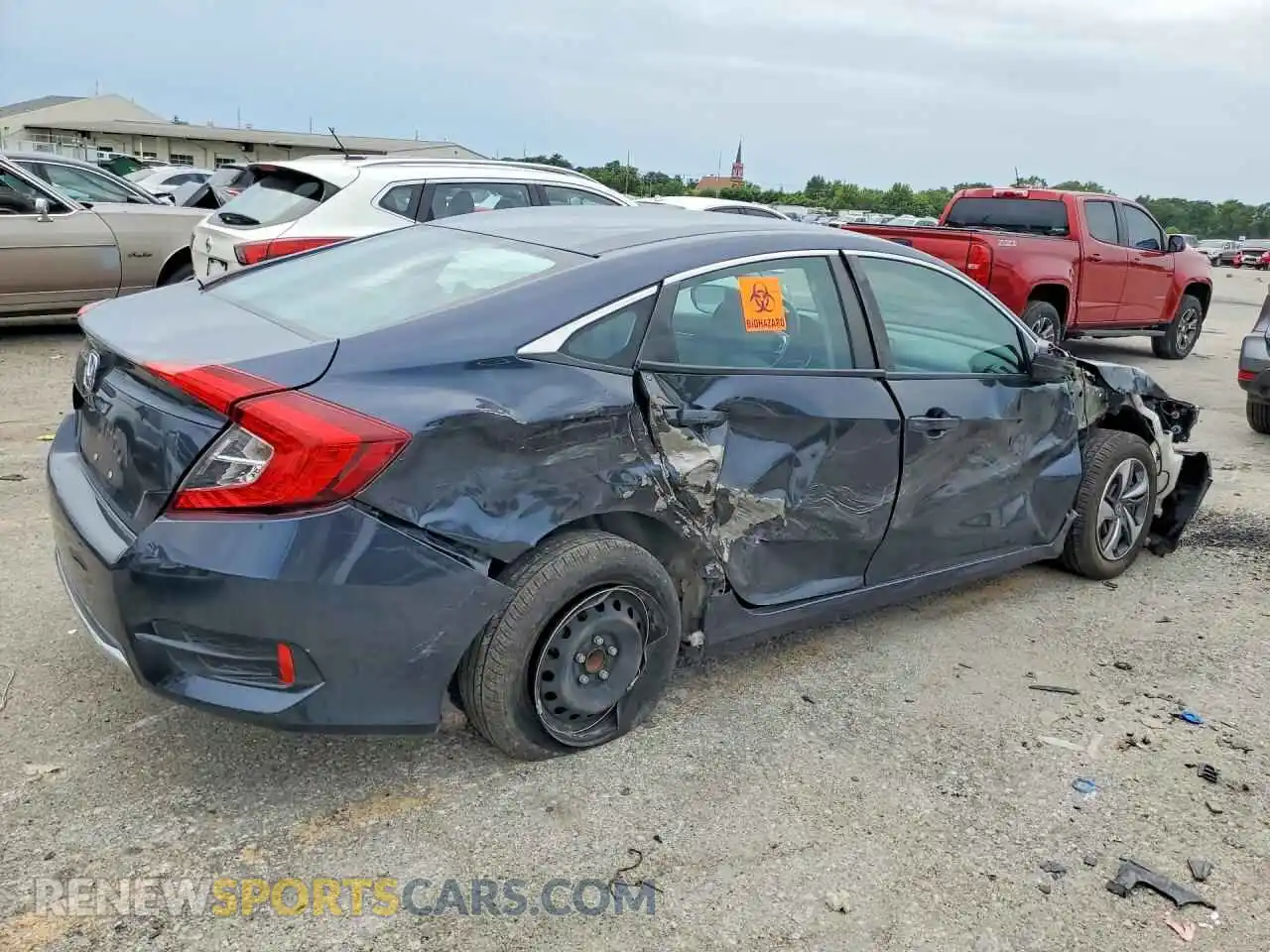 3 fotografías del automóvil dañado 2HGFC2F63MH554709 HONDA CIVIC 2021