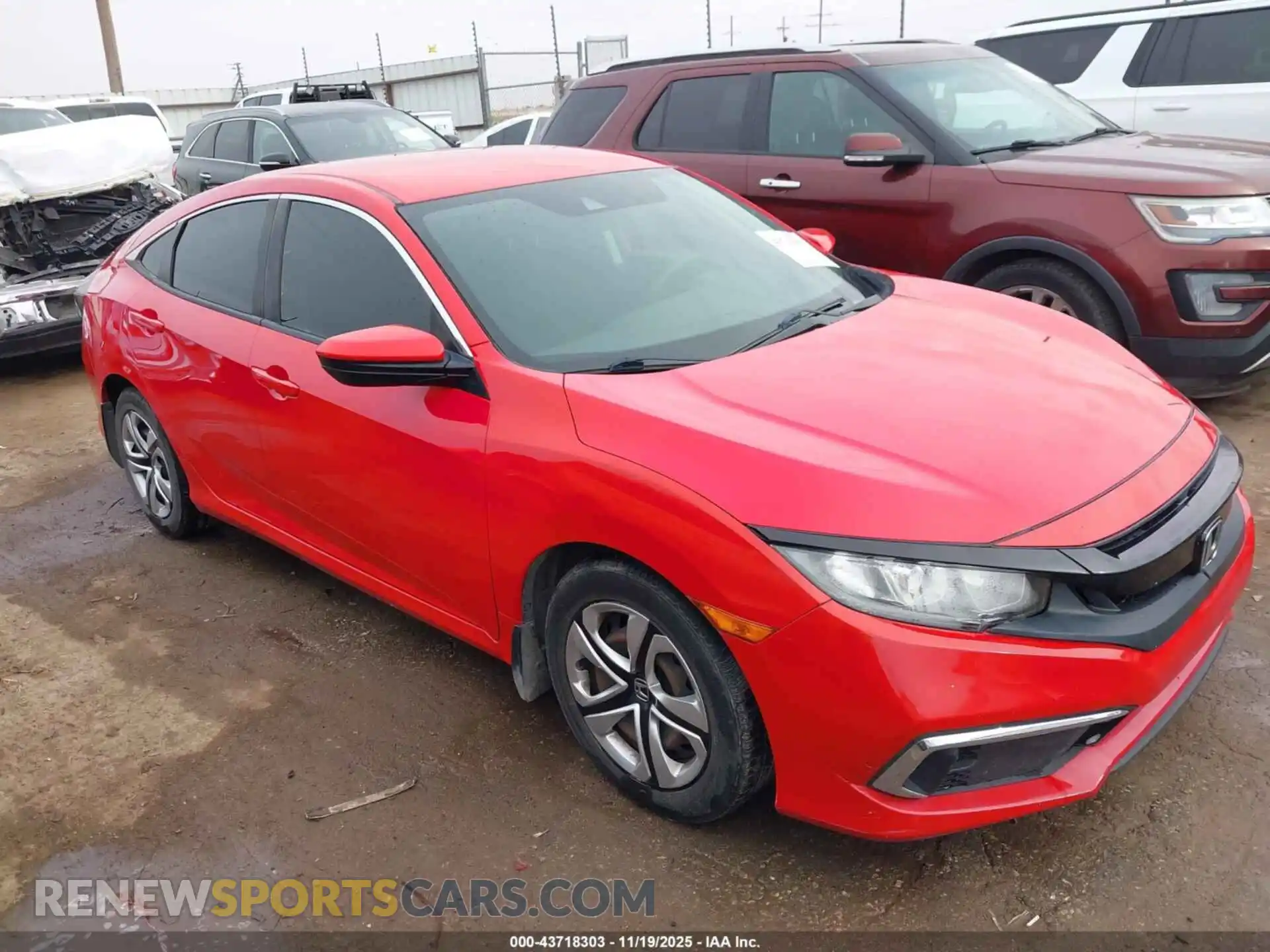 1 Photograph of a damaged car 2HGFC2F64MH548935 HONDA CIVIC 2021