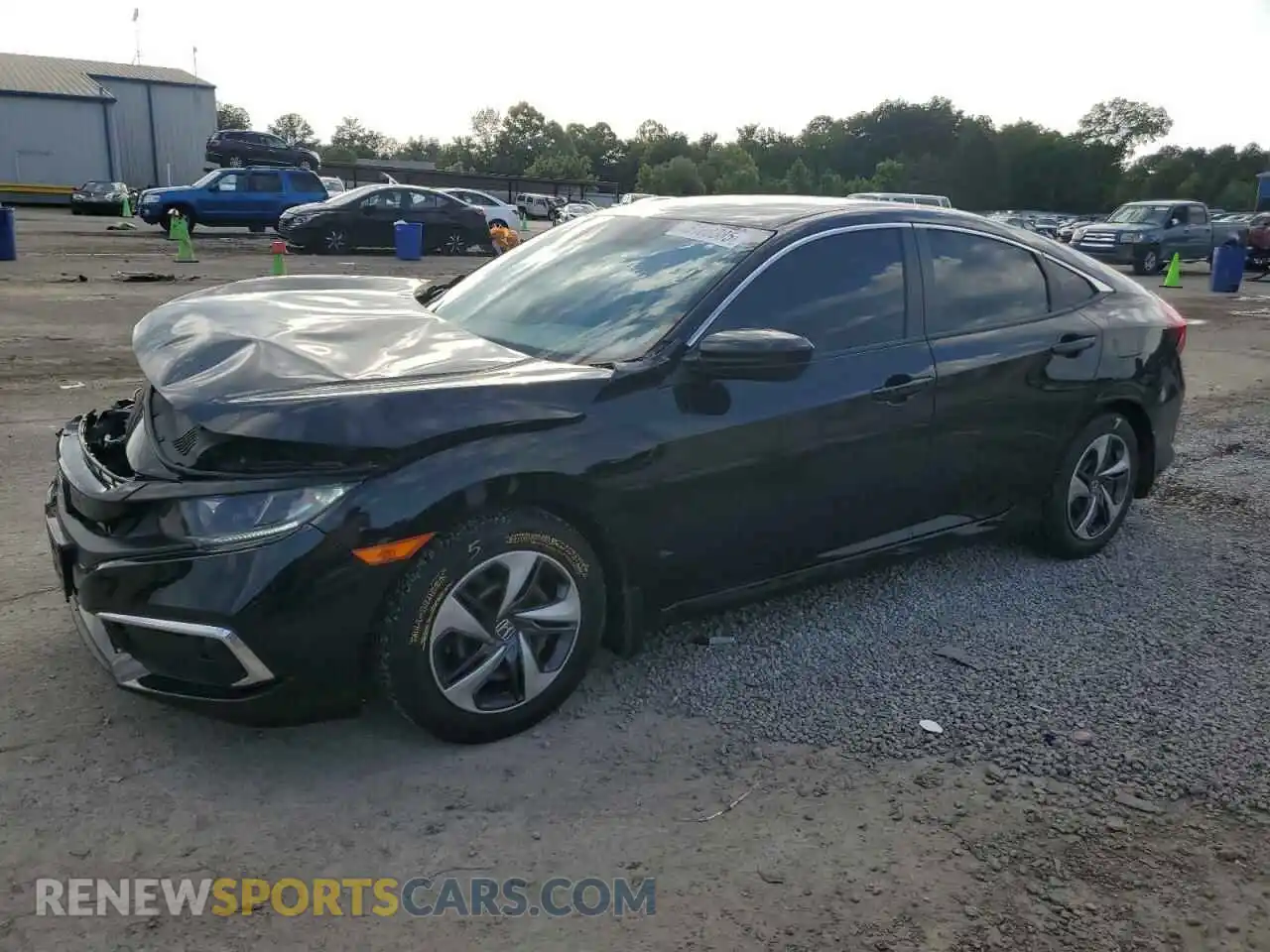 1 Photograph of a damaged car 2HGFC2F66MH519453 HONDA CIVIC 2021