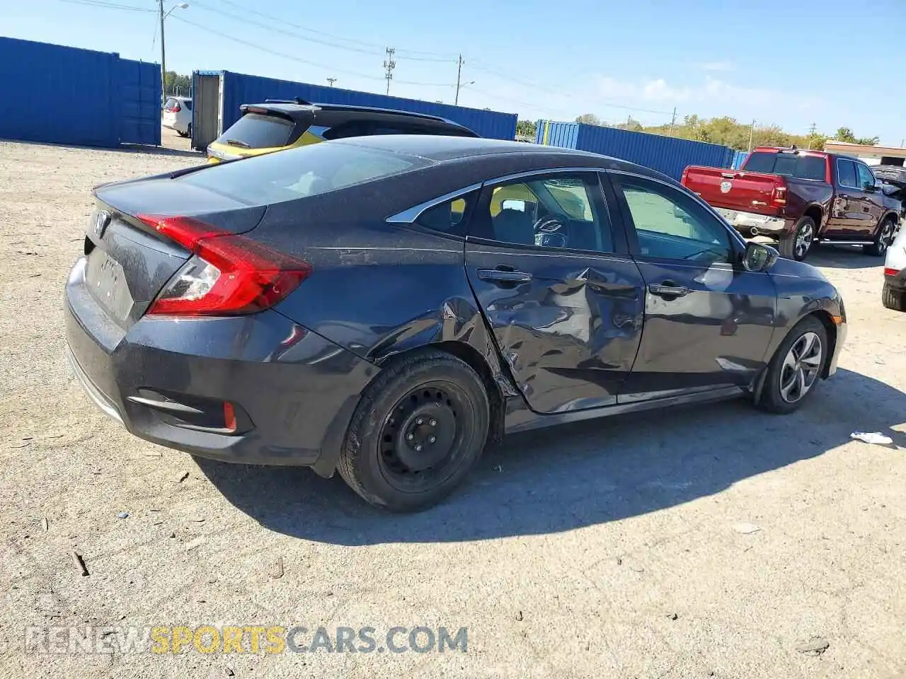 3 fotografías del automóvil dañado 2HGFC2F67MH513967 HONDA CIVIC 2021
