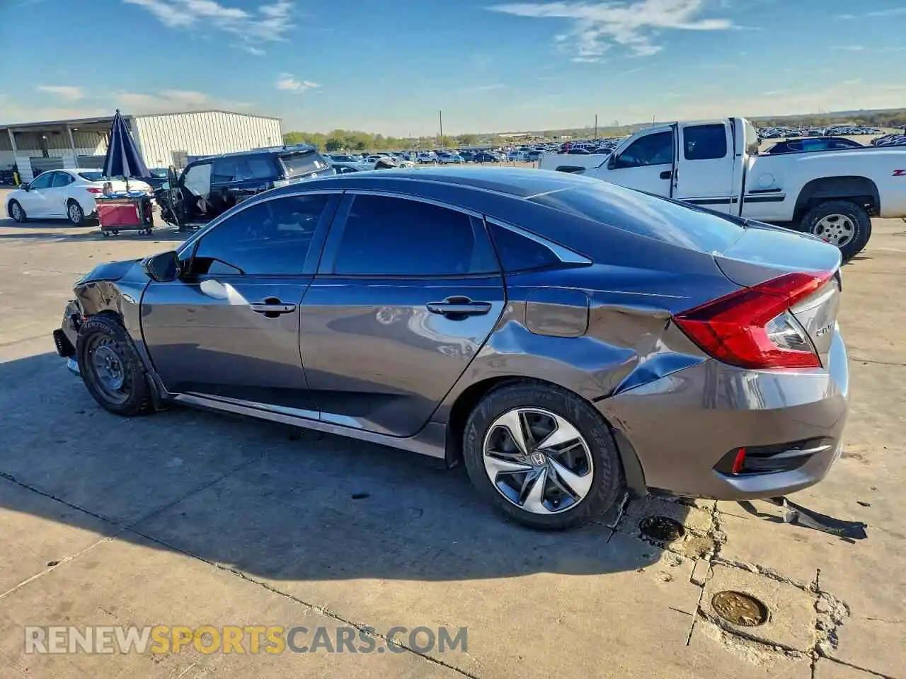2 fotografías del automóvil dañado 2HGFC2F67MH536102 HONDA CIVIC 2021