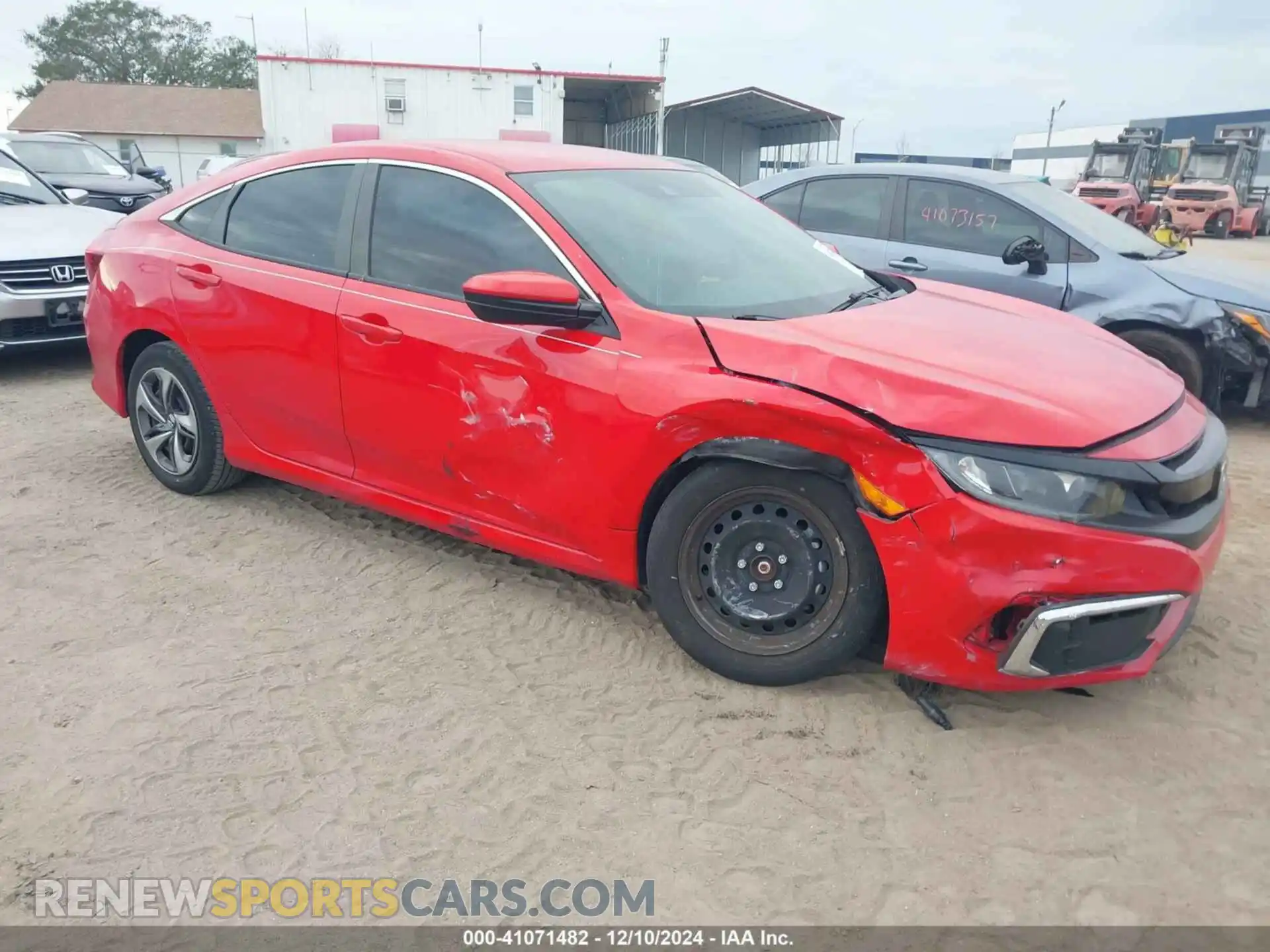 1 Photograph of a damaged car 2HGFC2F67MH556995 HONDA CIVIC 2021
