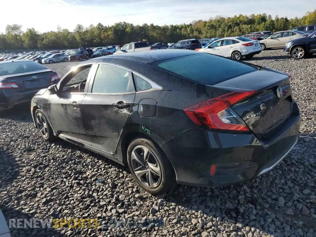 2 fotografías del automóvil dañado 2HGFC2F68MH501438 HONDA CIVIC 2021