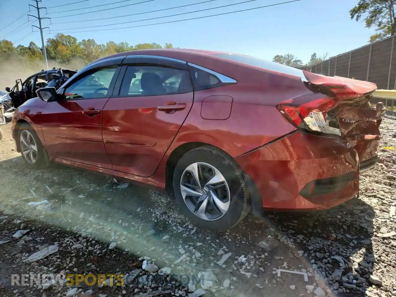 2 fotografías del automóvil dañado 2HGFC2F68MH514142 HONDA CIVIC 2021